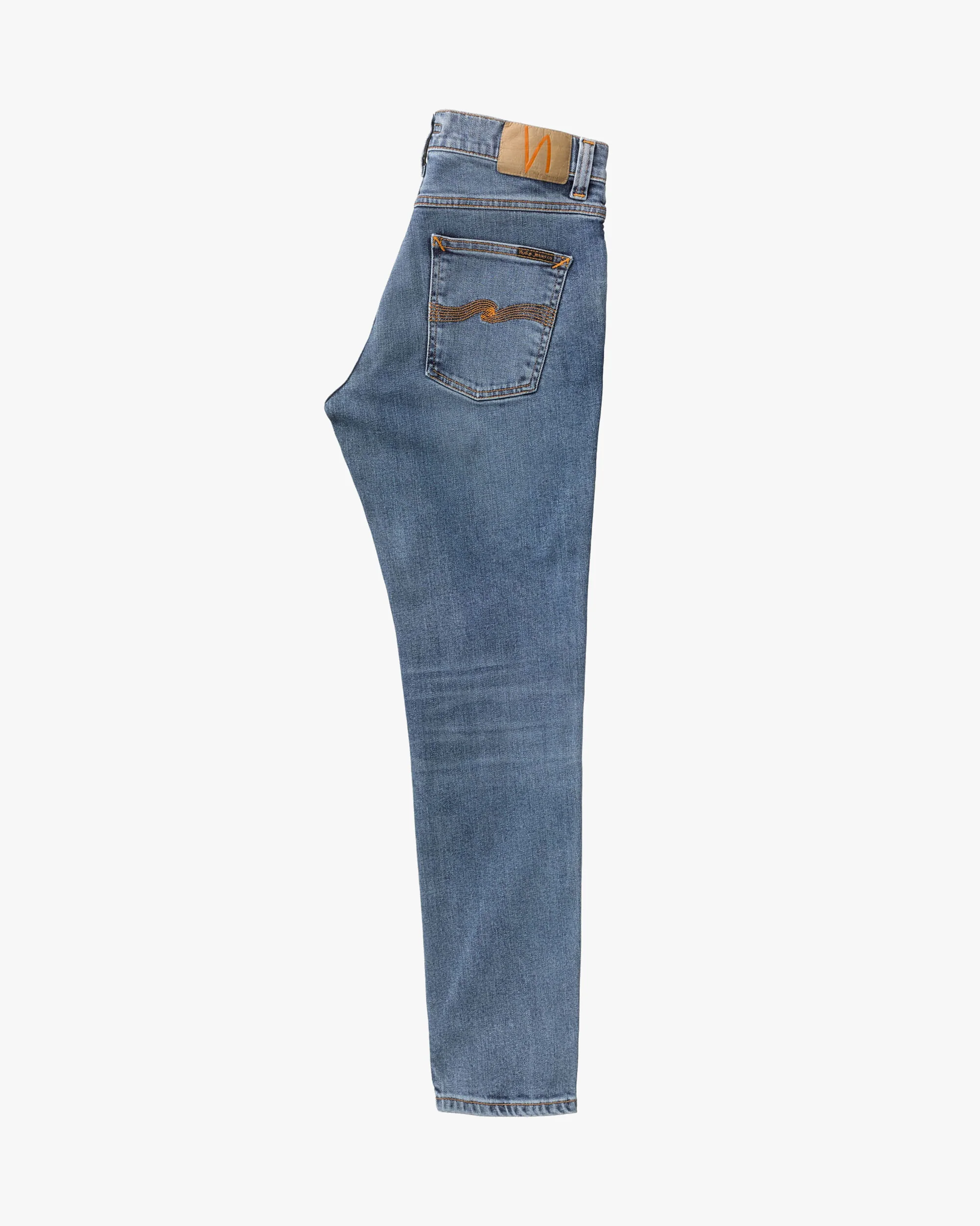 Nudie Lean Dean Slim Tapered Mens Jeans - Lost Orange - Image 7