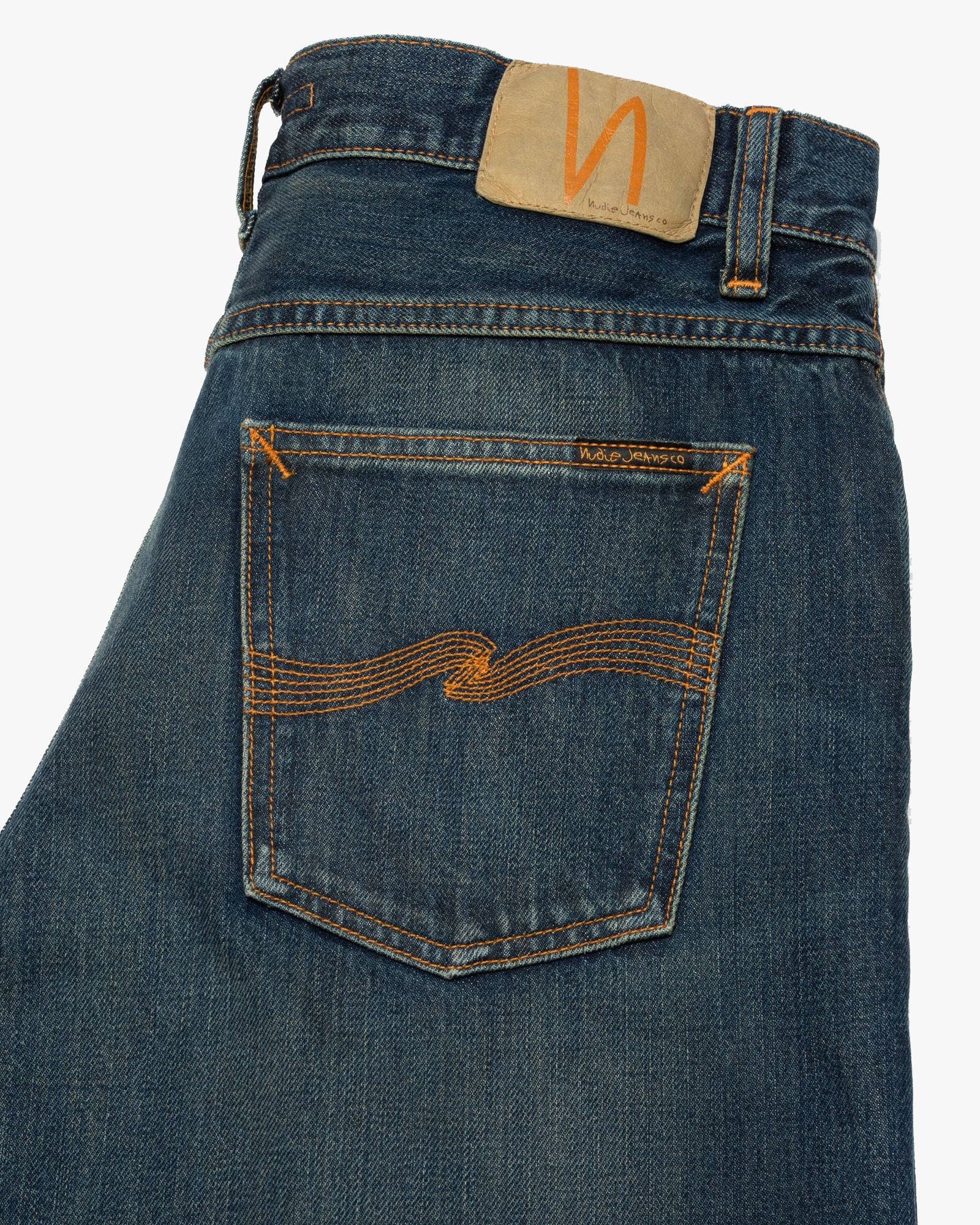 Nudie Loud Larry Loose Fit Wide Leg Mens Jeans - Dirt Wash - Image 3