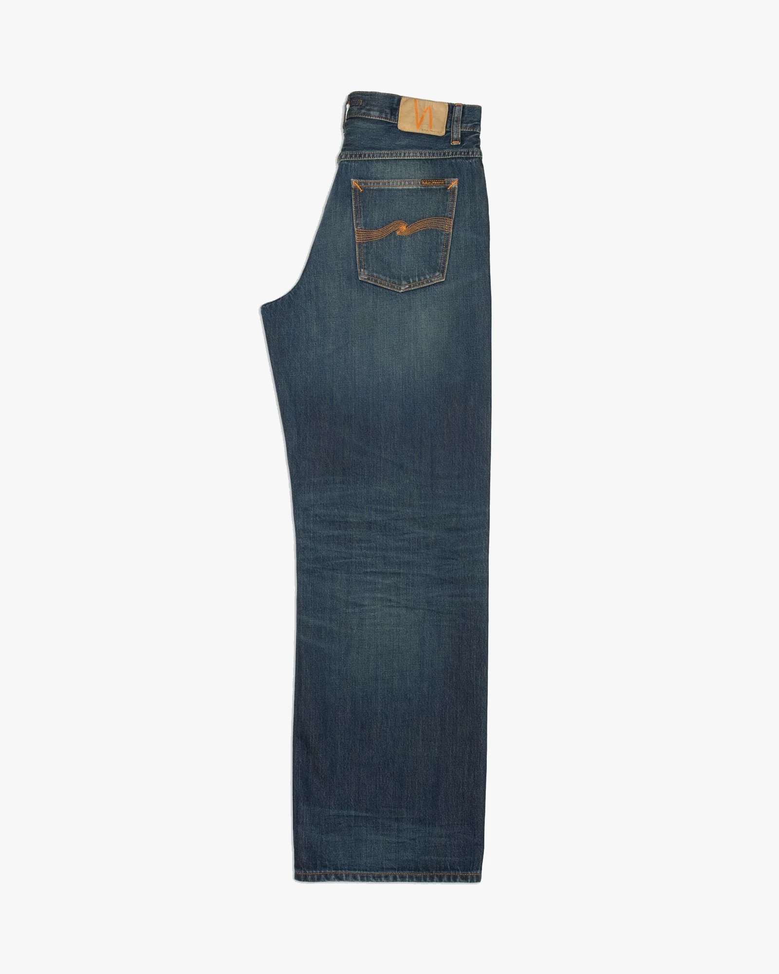 Nudie Loud Larry Loose Fit Wide Leg Mens Jeans - Dirt Wash - Image 7