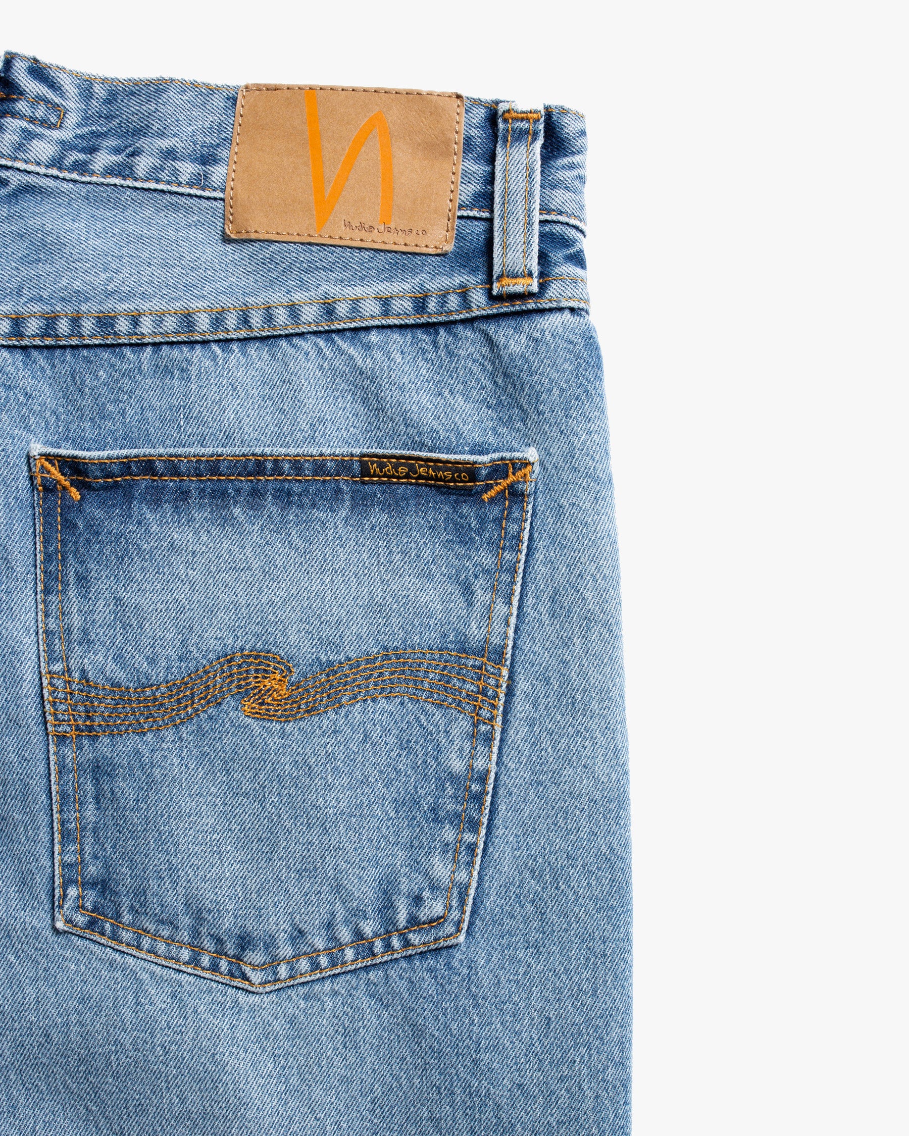 Nudie Rad Rufus Regular Straight Mens Jeans - Indigo Blues - Image 2