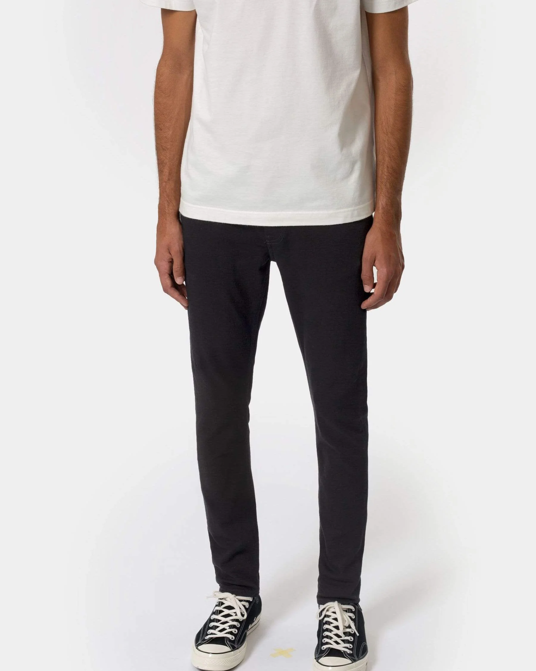 Nudie Skinny Lin Skinny Fit Mens Jeans - Black Black - Image 4