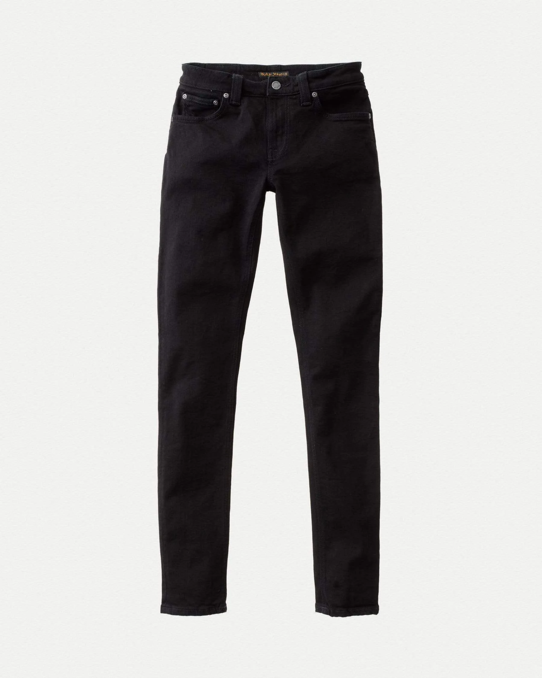 Nudie Skinny Lin Skinny Fit Mens Jeans - Black Black - Image 6