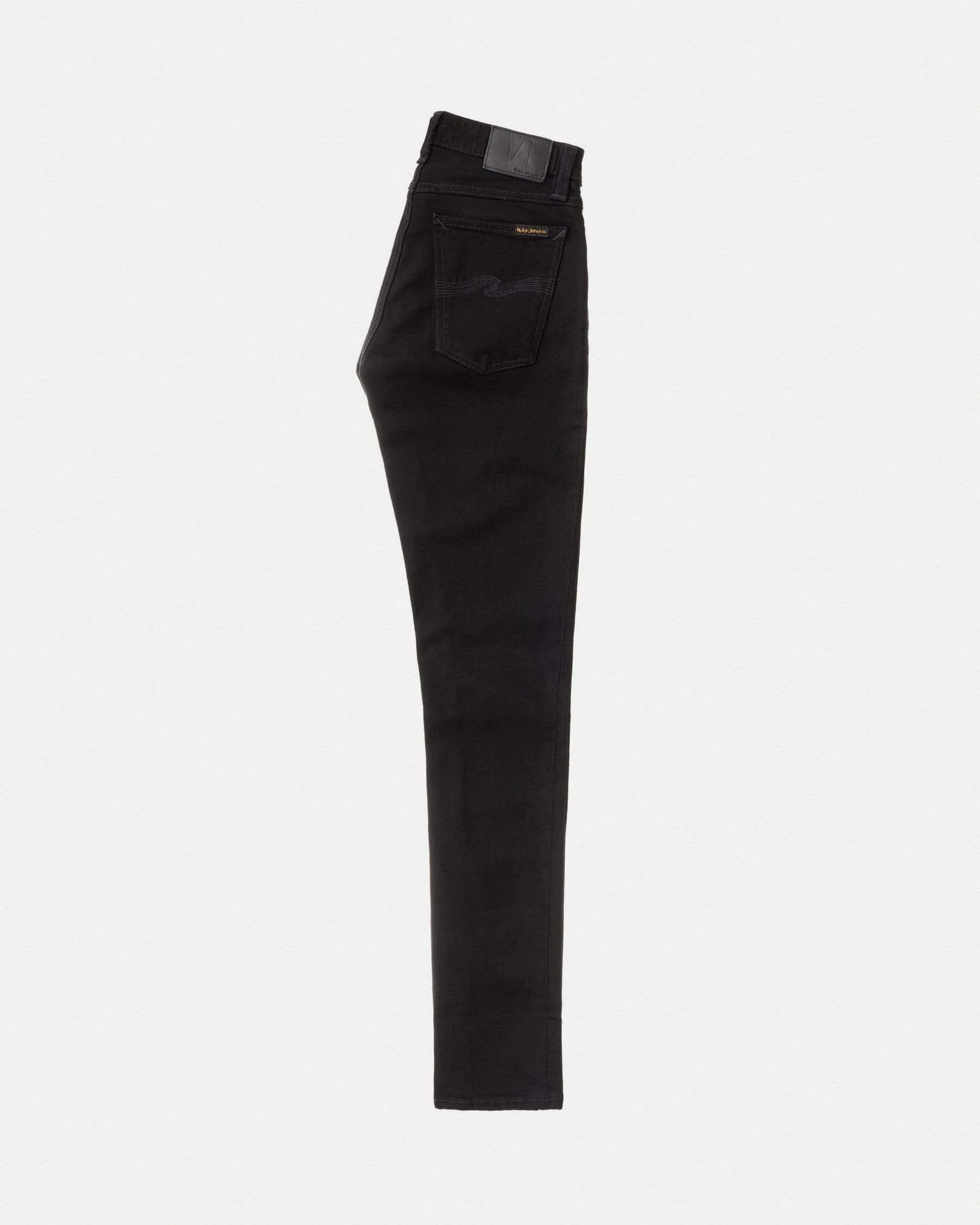 Nudie Skinny Lin Skinny Fit Mens Jeans - Black Black - Image 7