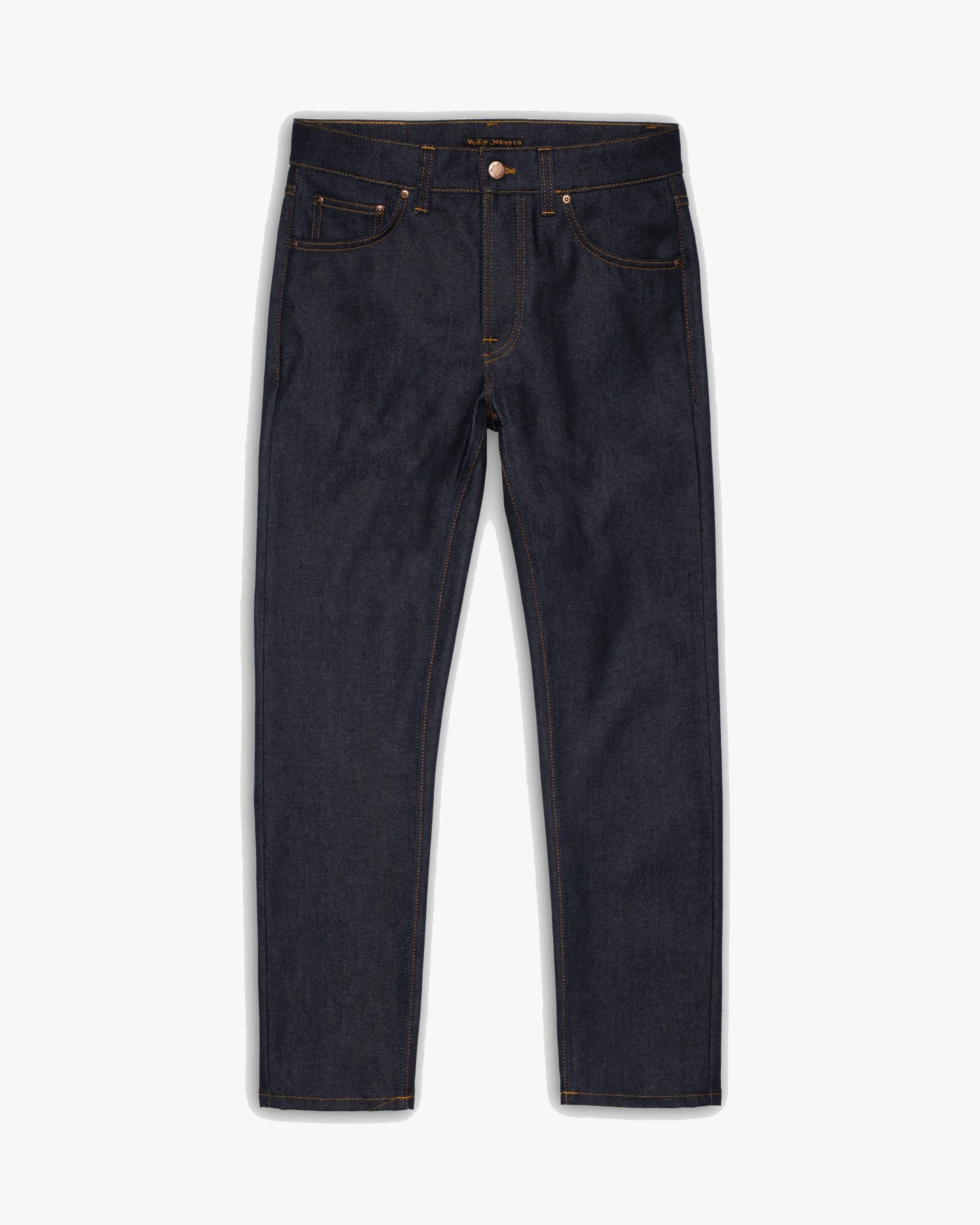 Nudie Solid Ollie Slim Fit Mens Jeans - Dry Abyss - Image 4