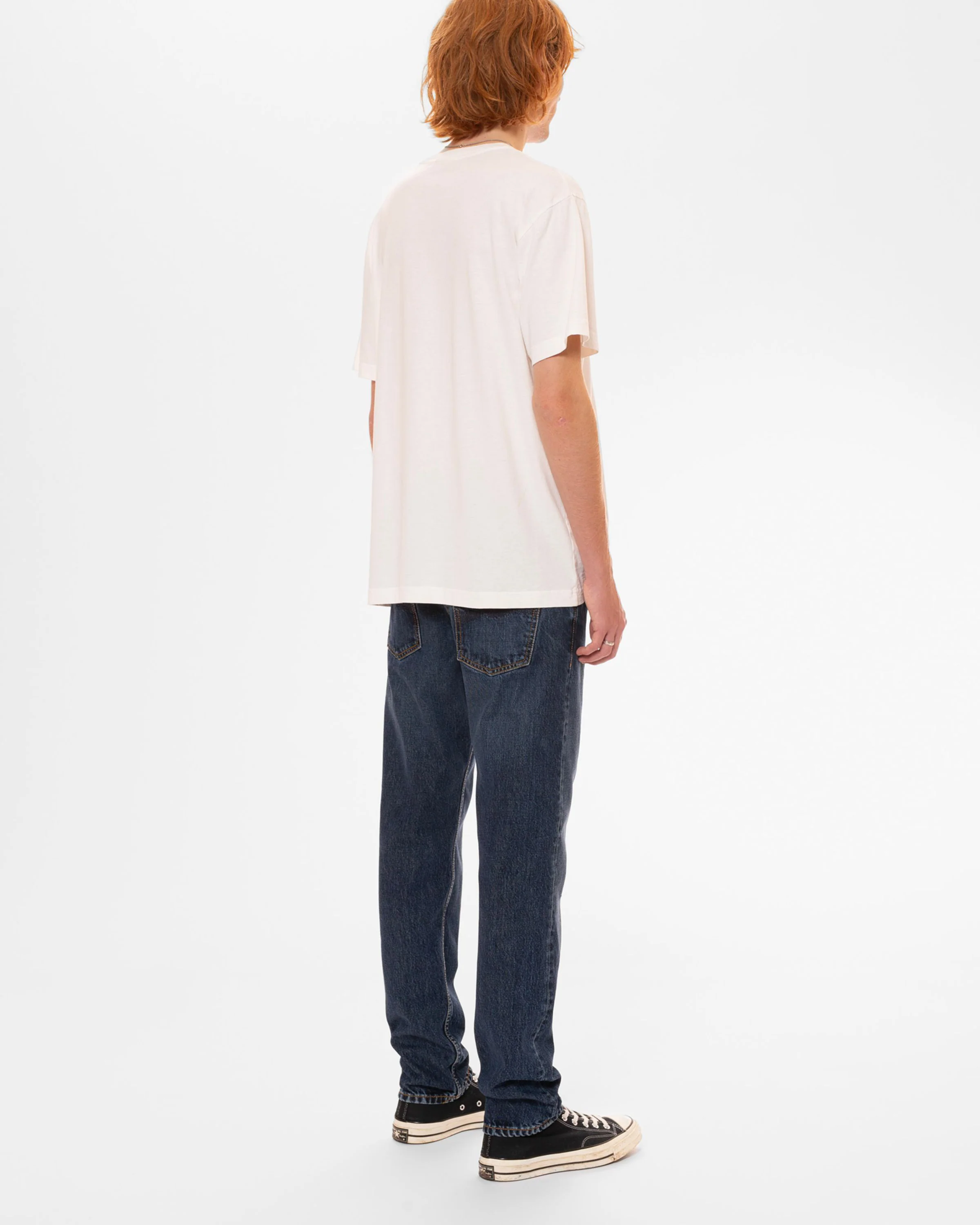 Nudie Steady Eddie II Regular Tapered Mens Jeans - Blue Soil - Image 4