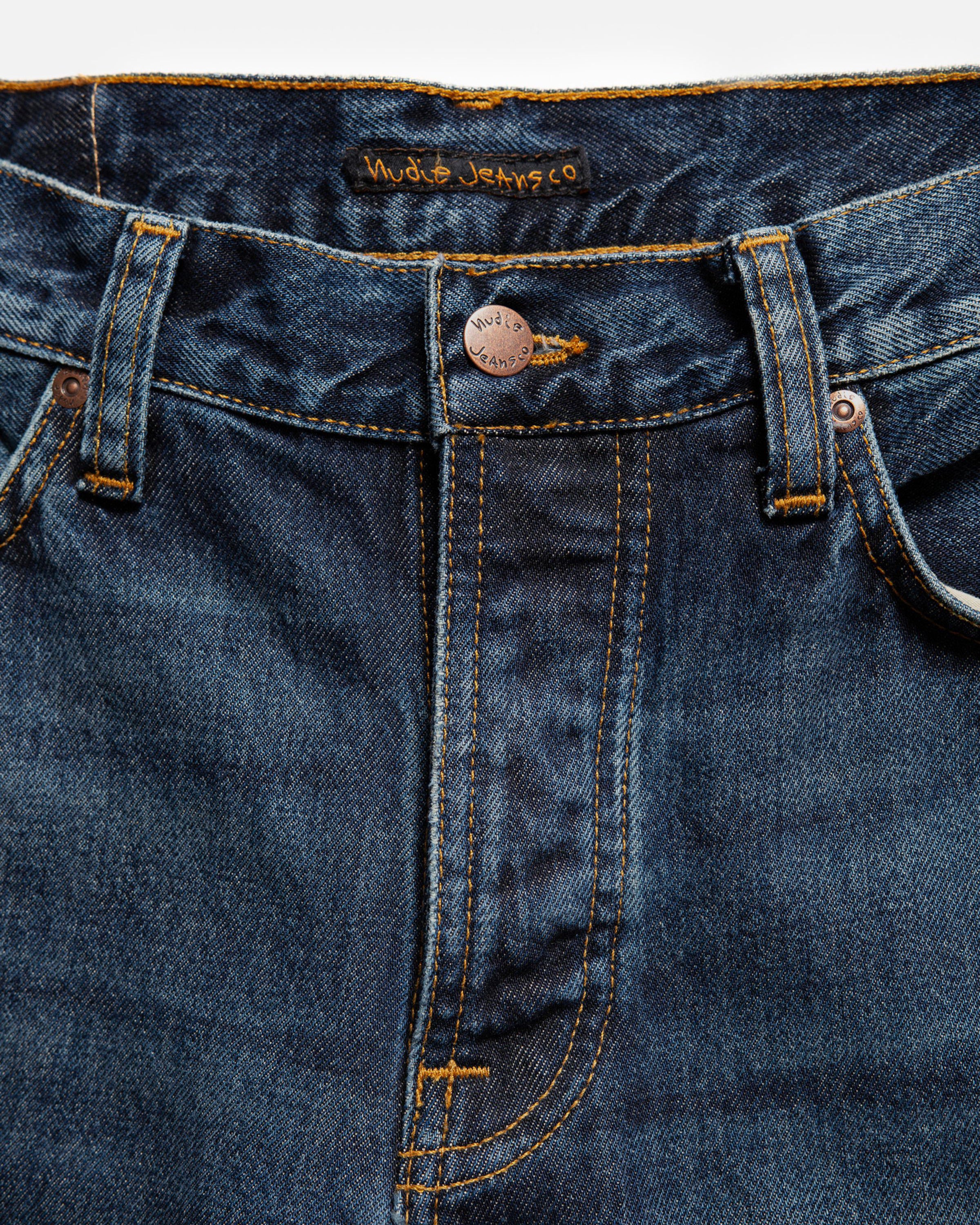 Nudie Steady Eddie II Regular Tapered Mens Jeans - Blue Soil - Image 7