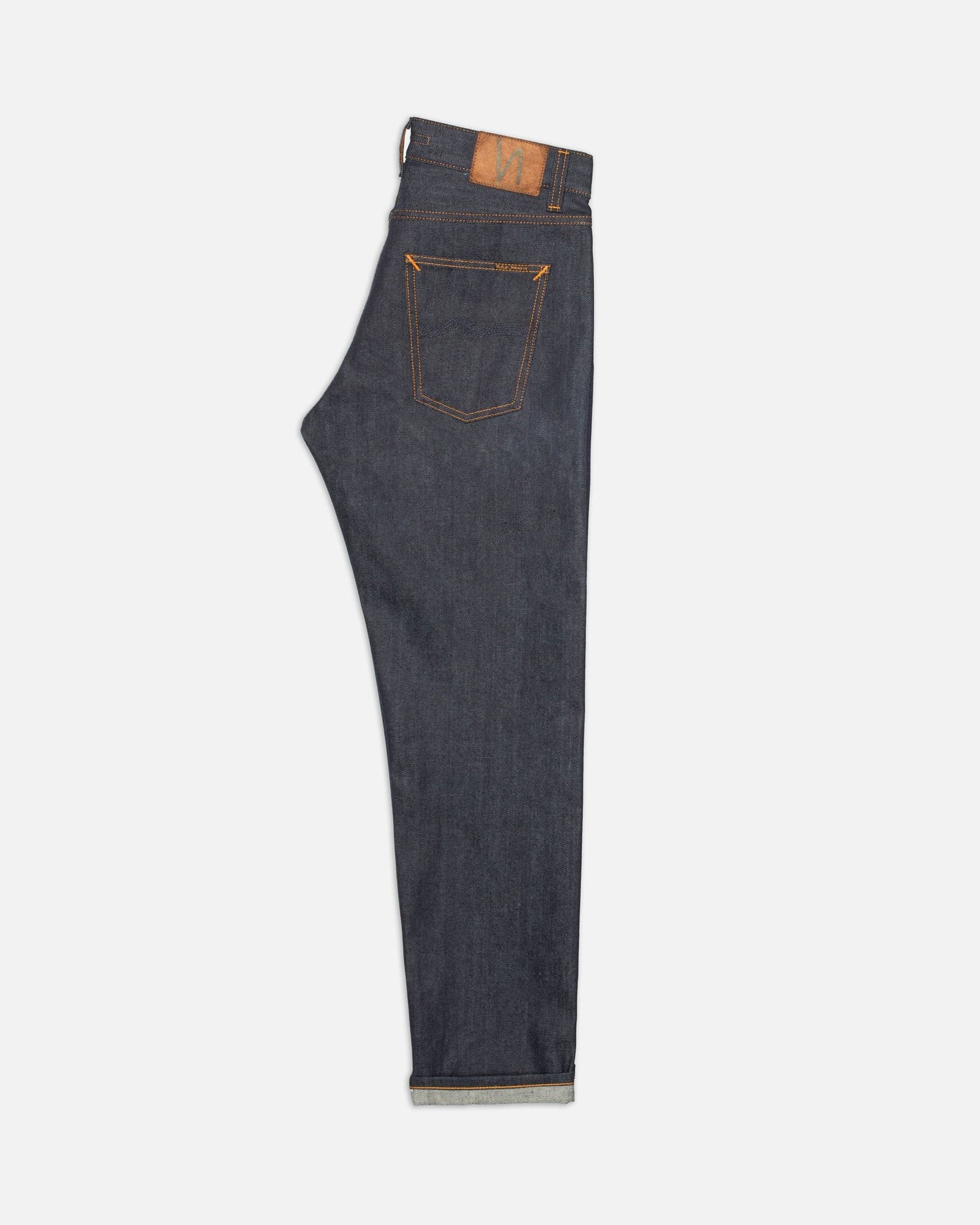 Nudie Steady Eddie II Regular Tapered Mens Jeans - Dry Dusk Selvage - Image 5