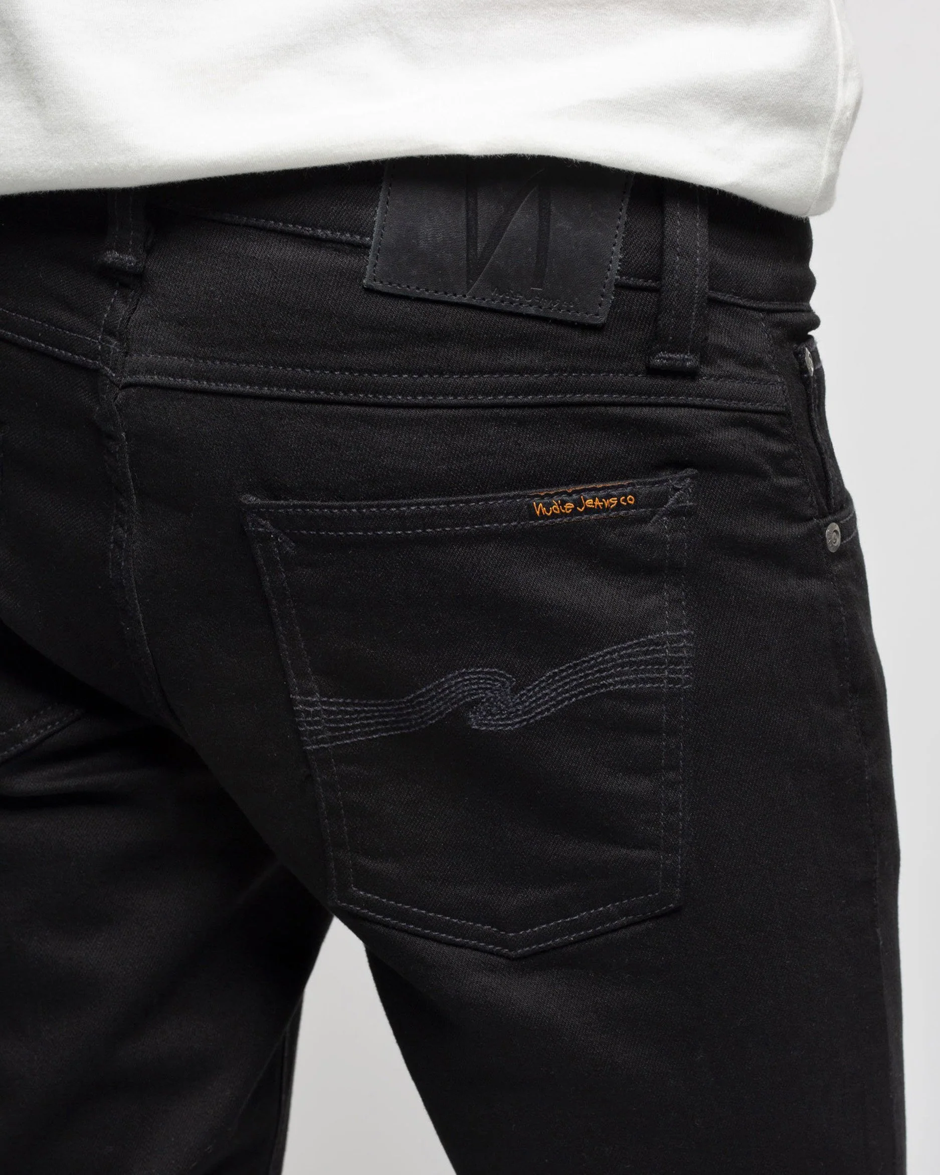 Nudie Tight Terry Skinny Fit Mens Jeans - Everblack - Image 2