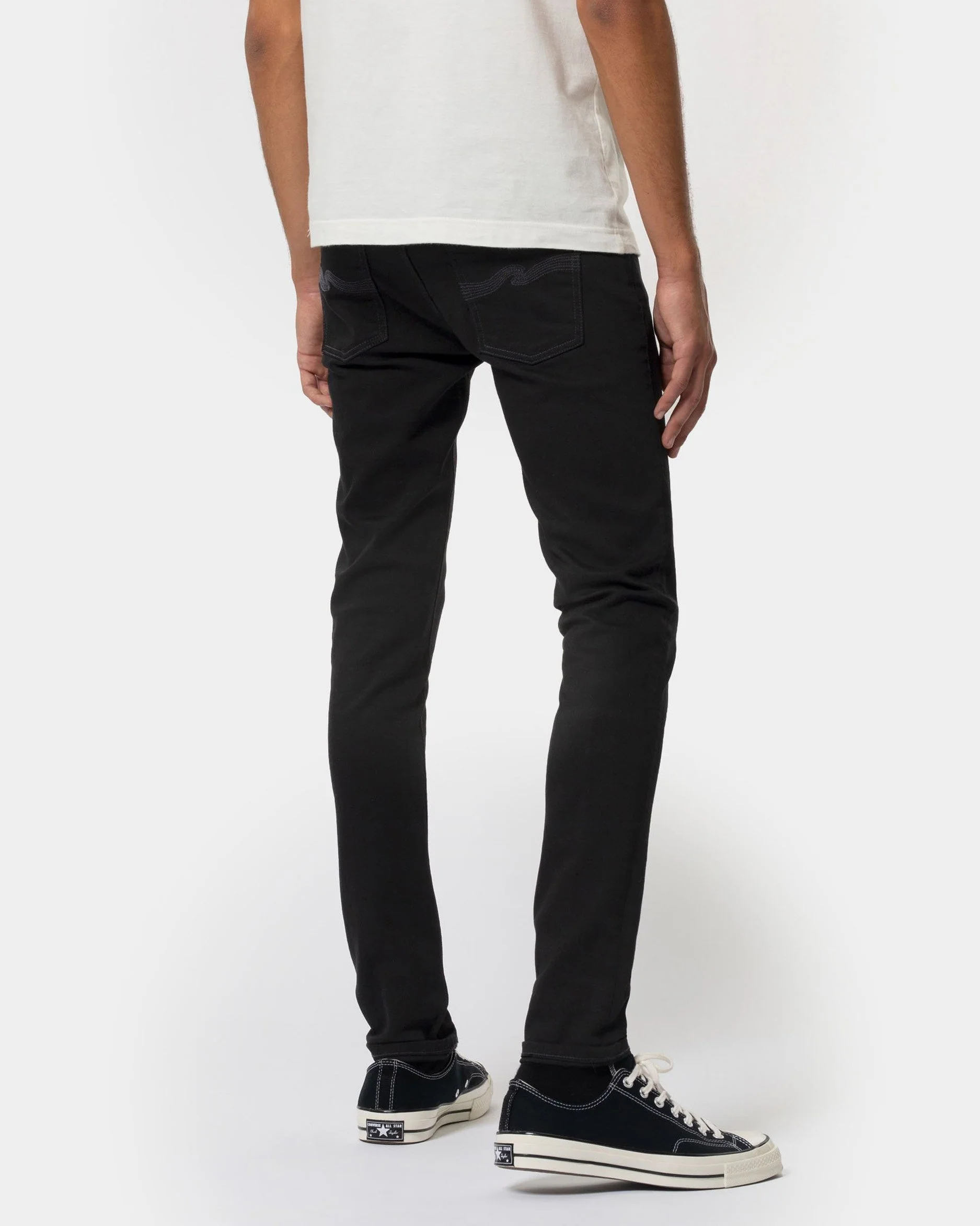 Nudie Tight Terry Skinny Fit Mens Jeans - Everblack - Image 4