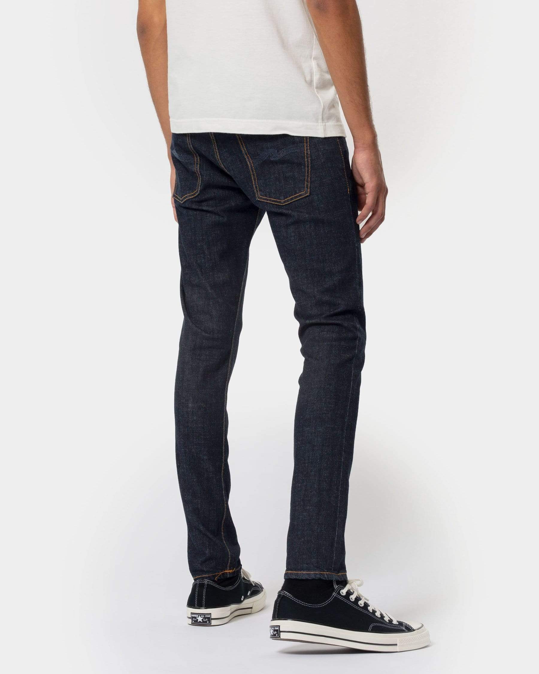 Nudie Tight Terry Skinny Fit Mens Jeans - Rinse Twill - Image 3