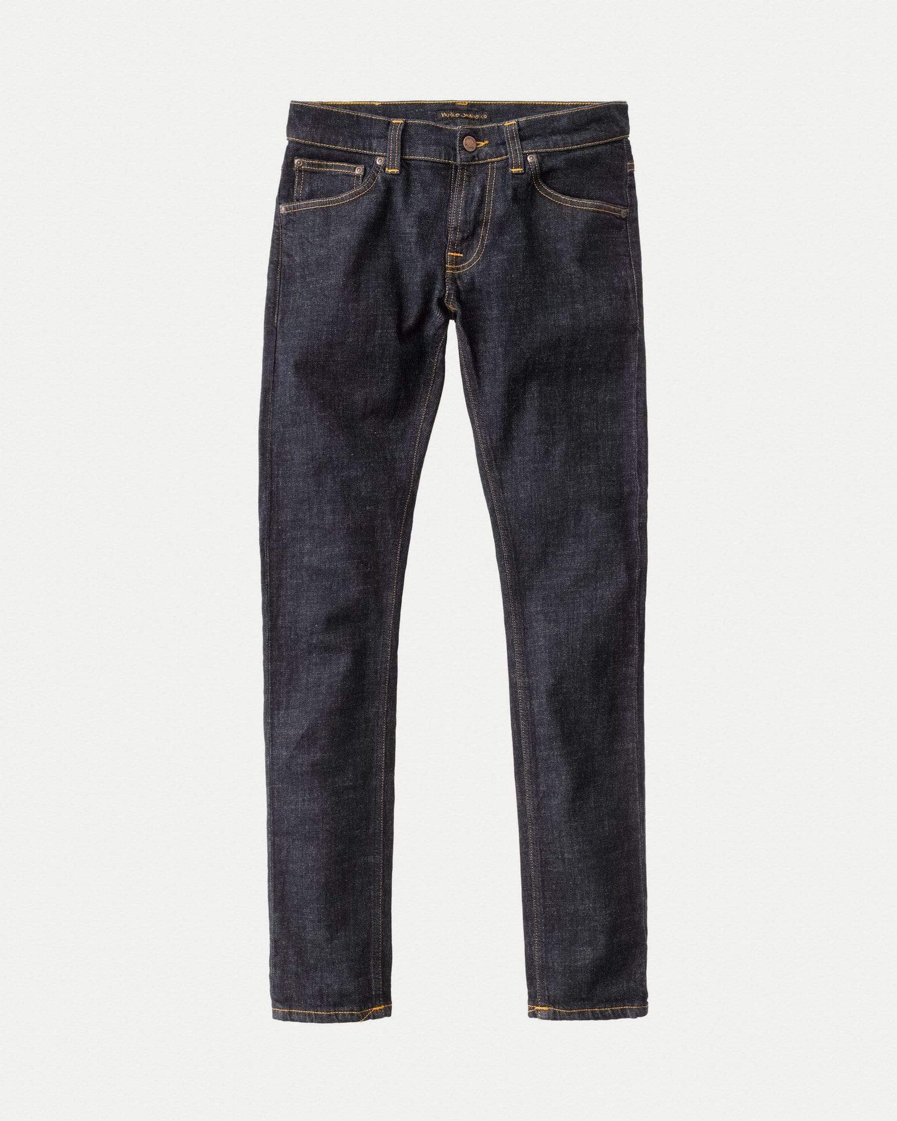Nudie Tight Terry Skinny Fit Mens Jeans - Rinse Twill - Image 5