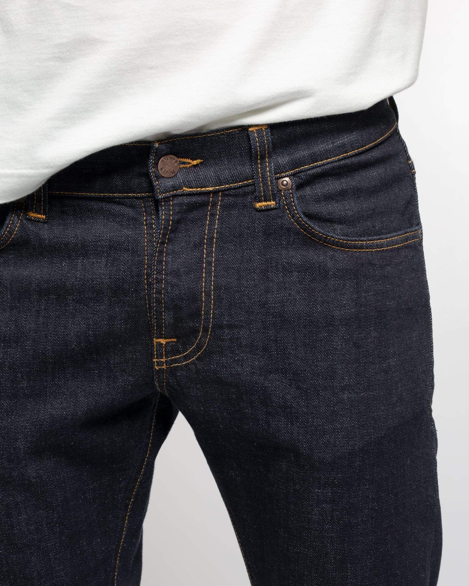 Nudie Tight Terry Skinny Fit Mens Jeans - Rinse Twill - Image 6