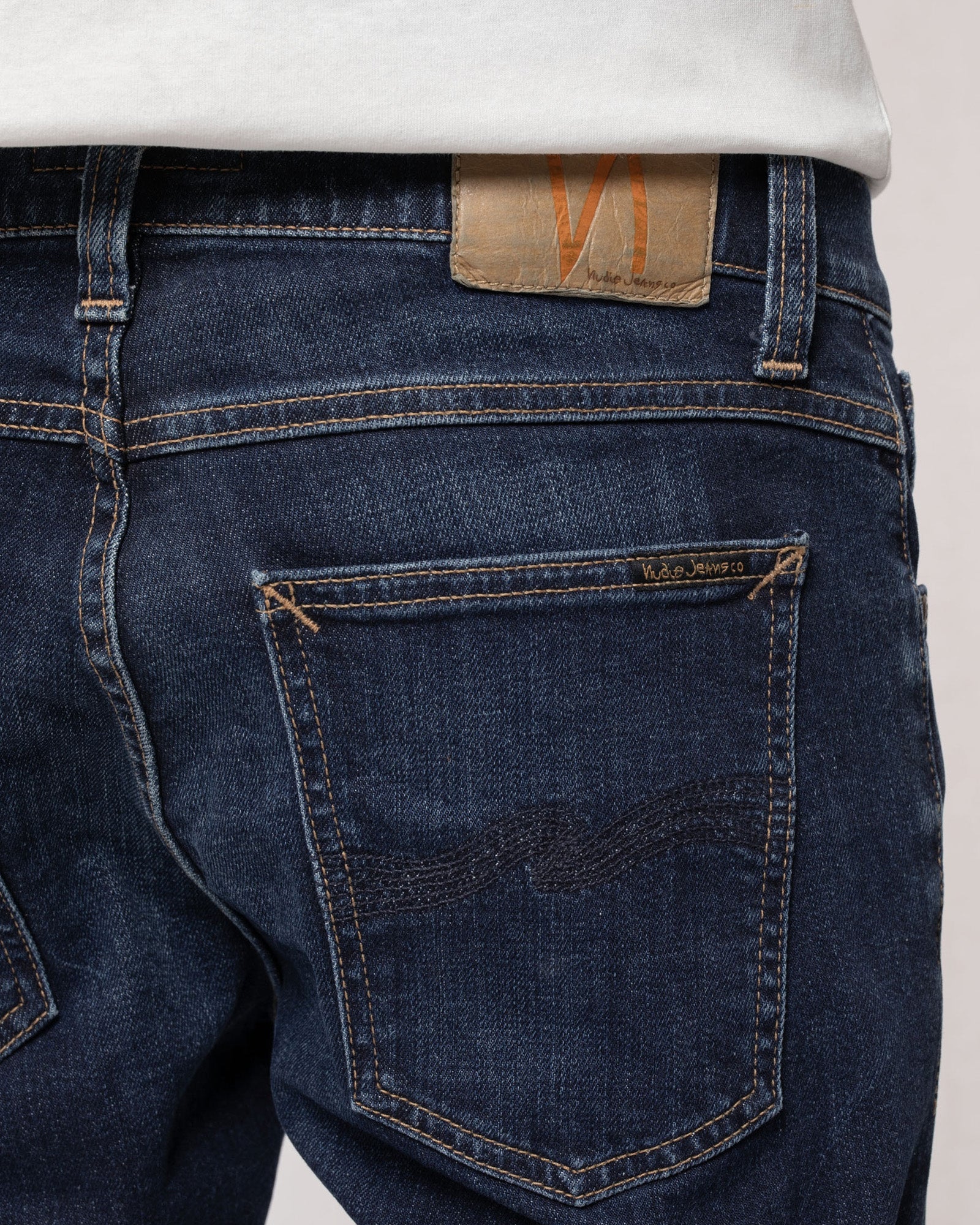 Nudie Tight Terry Skinny Fit Mens Jeans - Dark Steel - Image 2