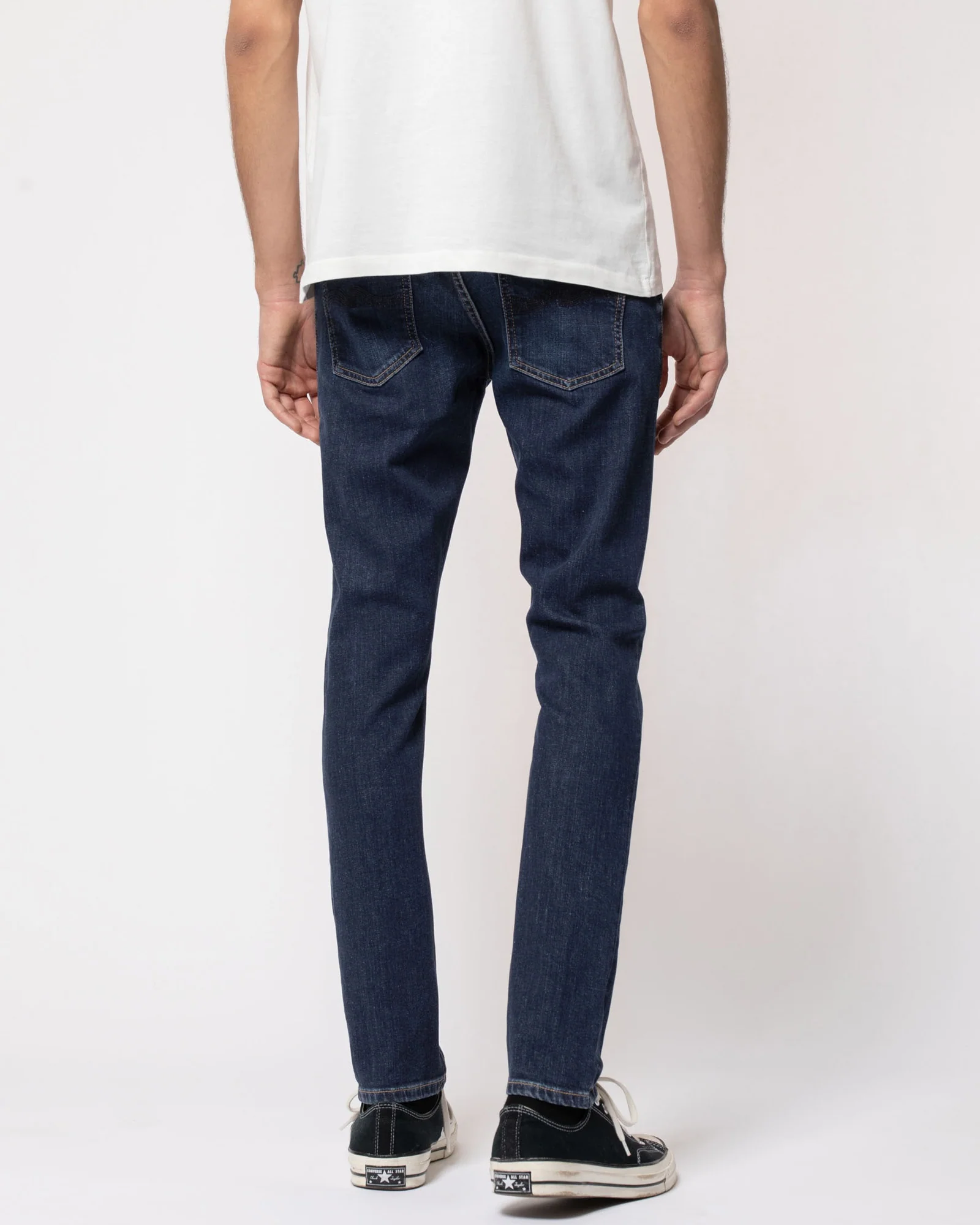 Nudie Tight Terry Skinny Fit Mens Jeans - Dark Steel - Image 4