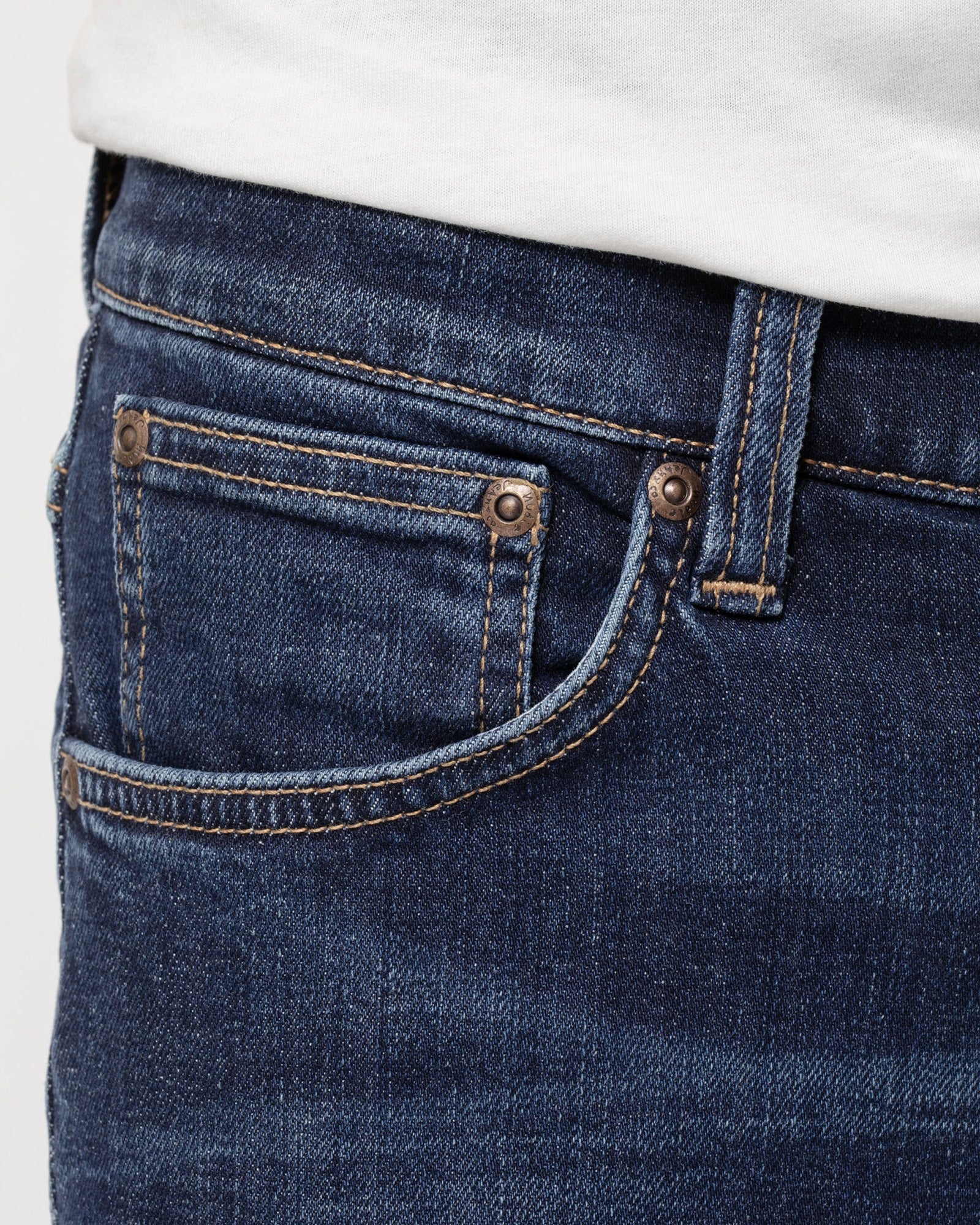 Nudie Tight Terry Skinny Fit Mens Jeans - Dark Steel - Image 7
