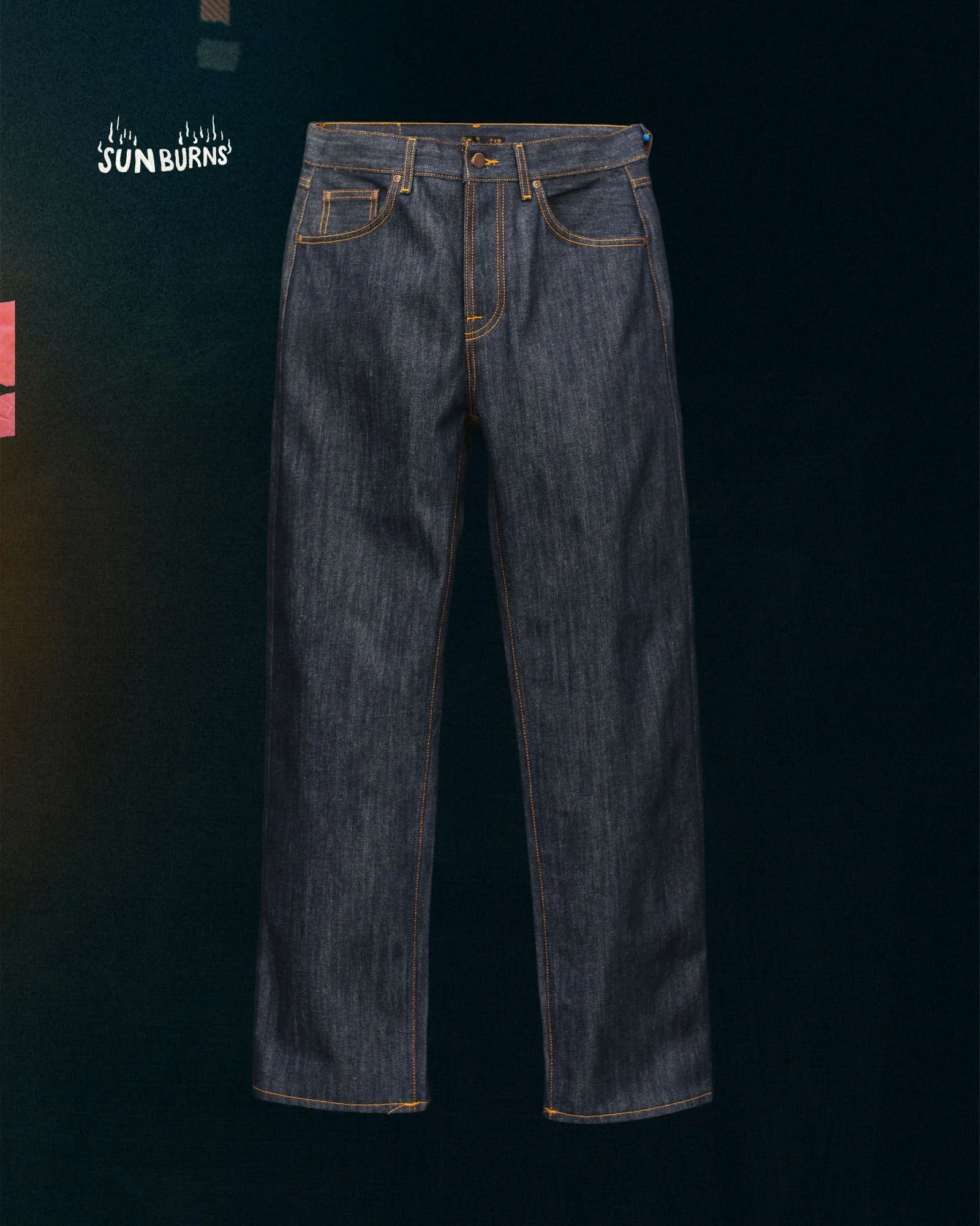 Nudie Tuff Tony Loose Fit Mens Jeans - Dry Sunburns - Image 3