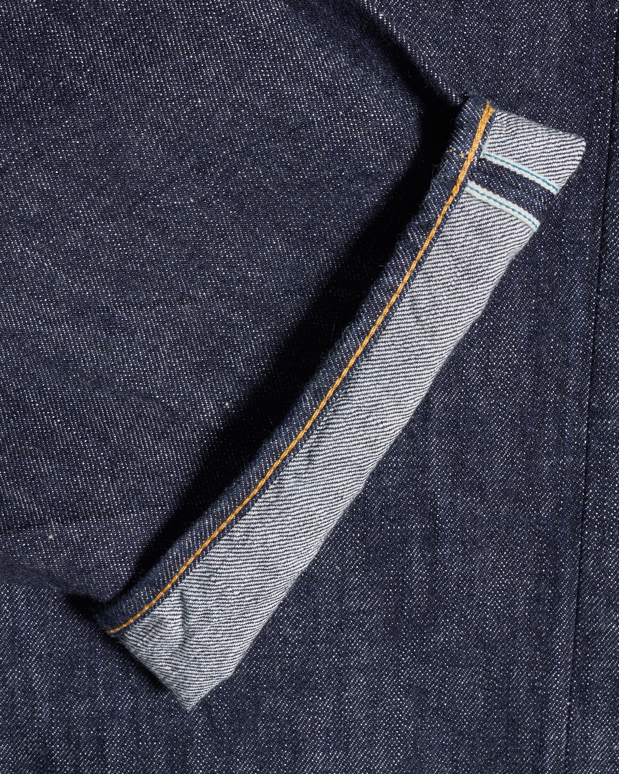 Omoto Denim 0615 Relaxed Tapered 13.5oz Selvedge Jeans - Onewash - Image 2