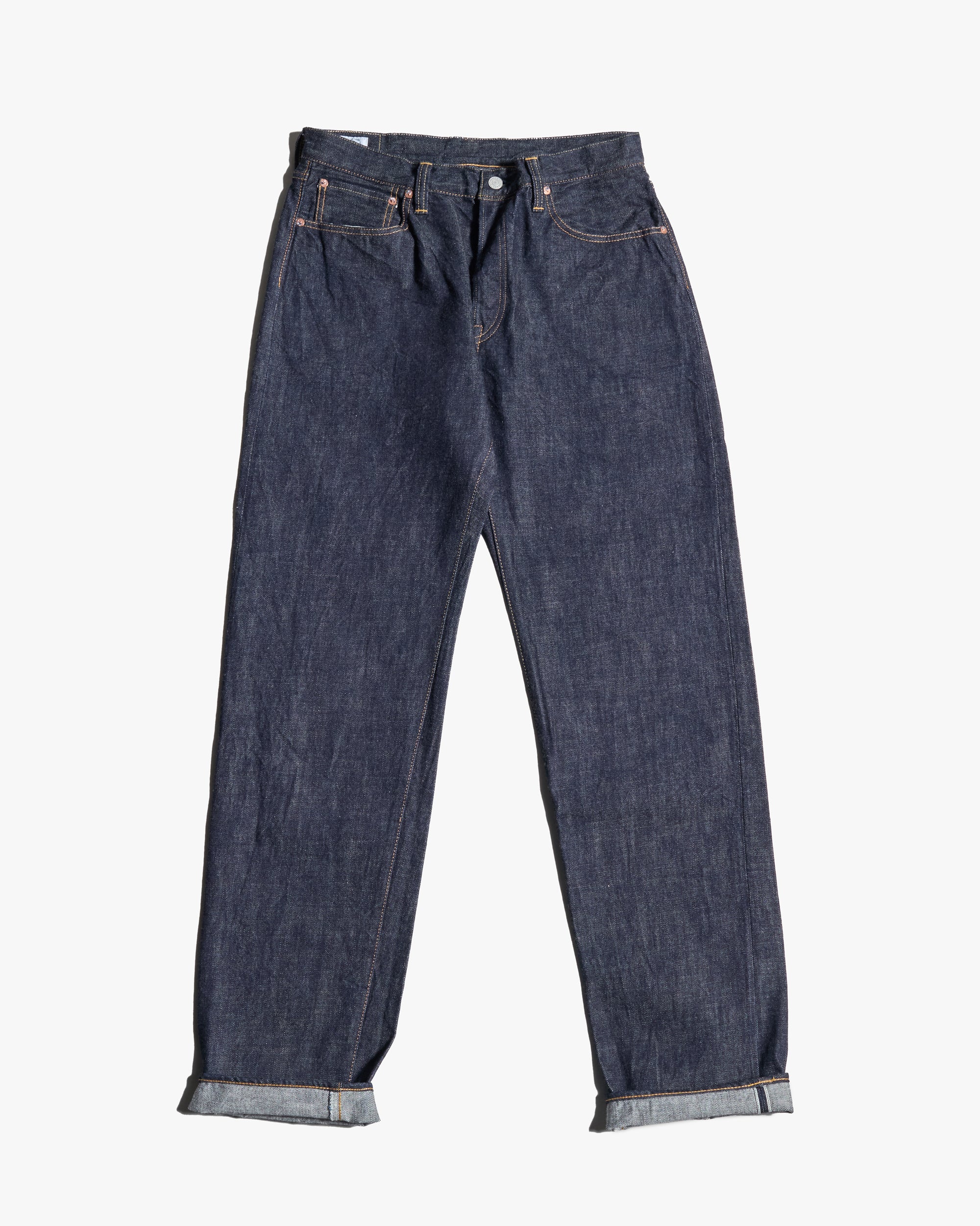 Omoto Denim 0615 Relaxed Tapered 13.5oz Selvedge Jeans - Onewash - Image 4