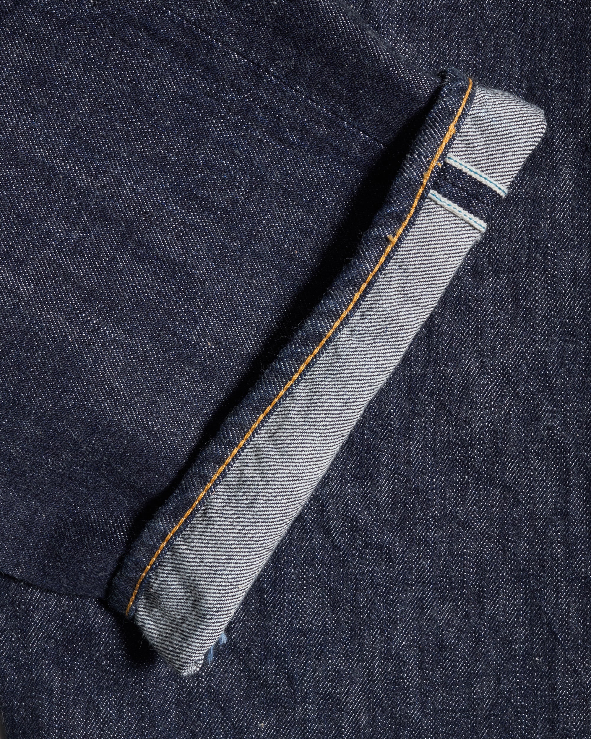 Omoto Denim 0815 Loose Fit 13.5oz Selvedge Jeans - Onewash - Image 2