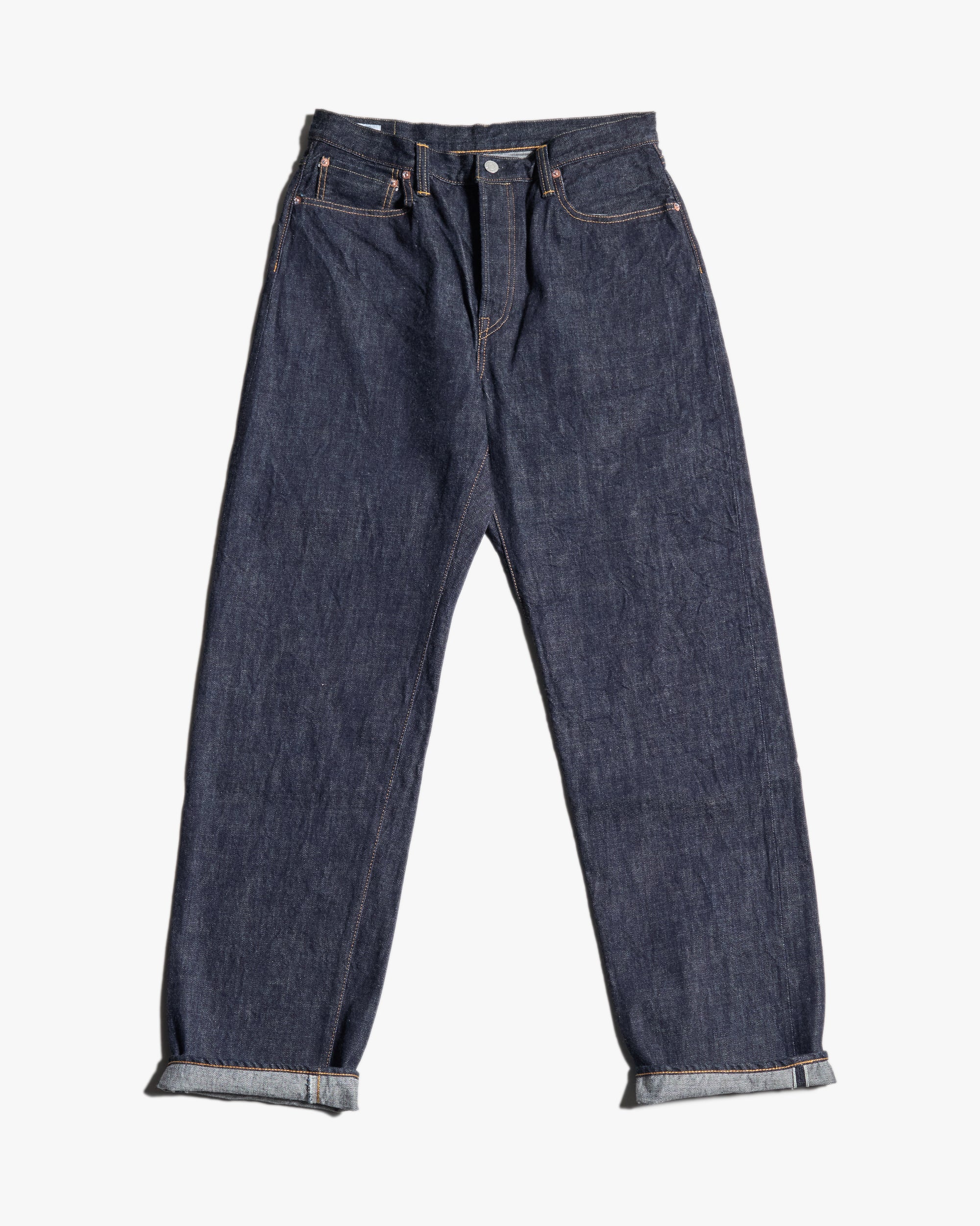 Omoto Denim 0815 Loose Fit 13.5oz Selvedge Jeans - Onewash - Image 5