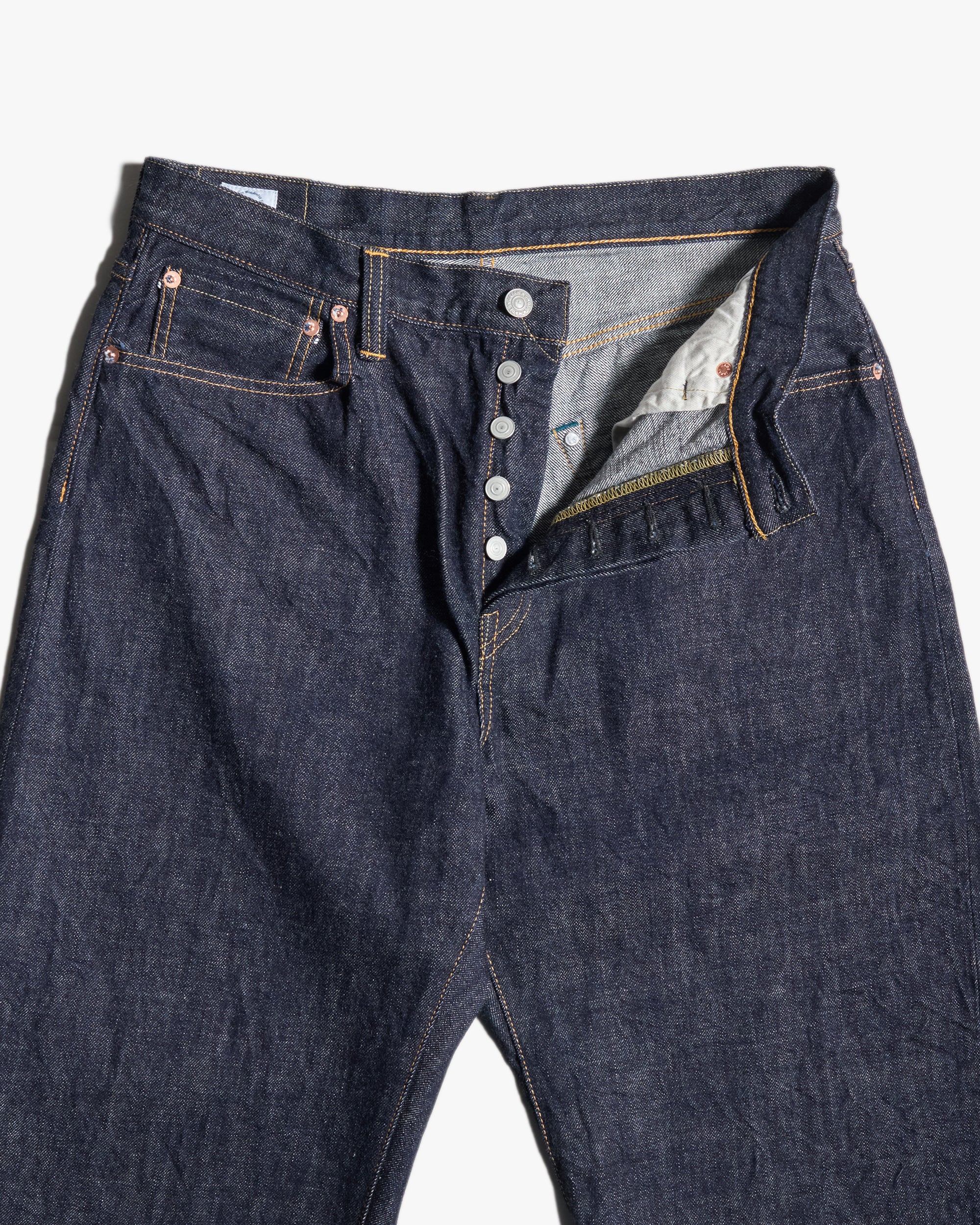 Omoto Denim 0815 Loose Fit 13.5oz Selvedge Jeans - Onewash - Image 7