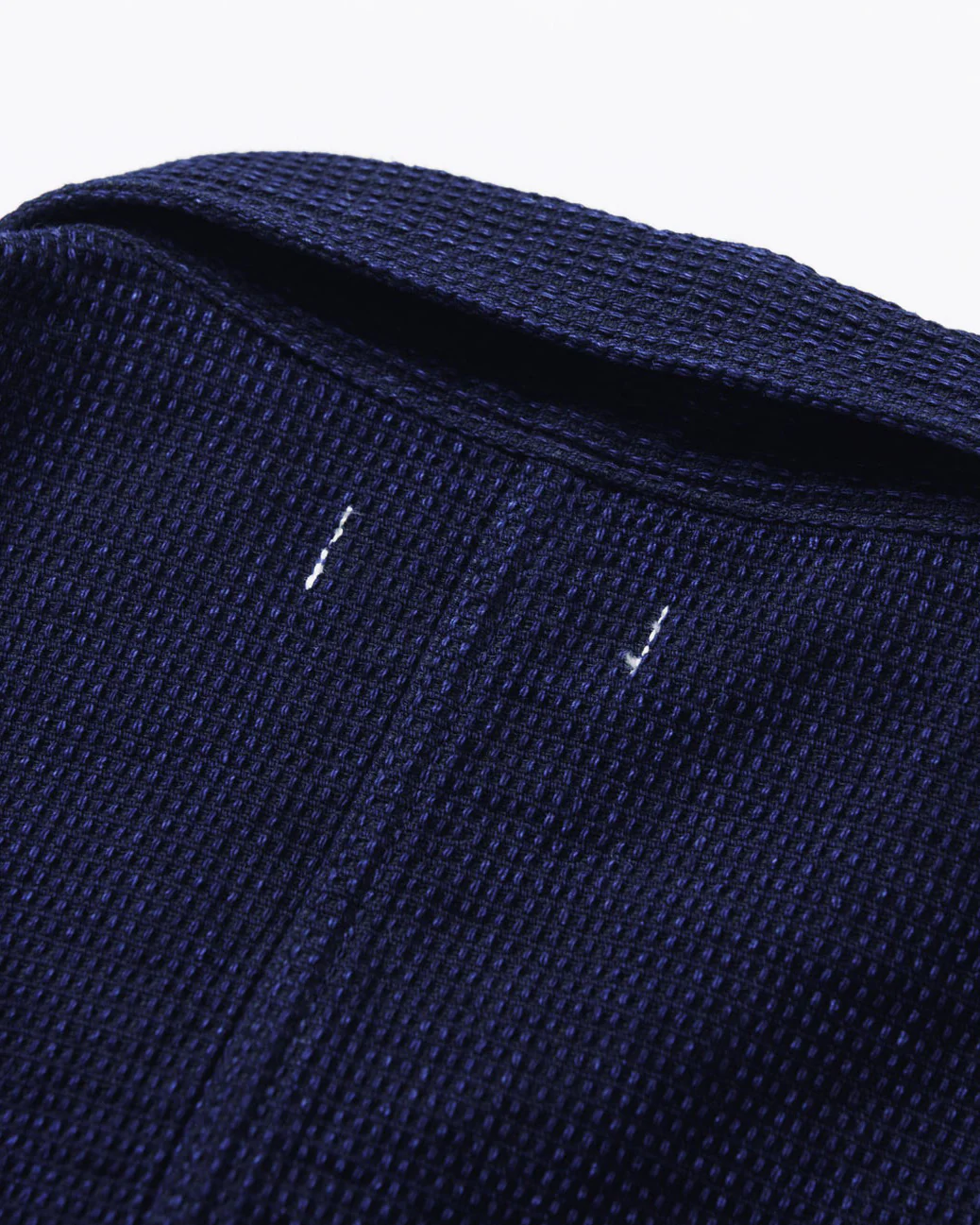 Omoto Denim 3720 12oz Cube Sashiko Denim Chore Jacket - Indigo - Image 5