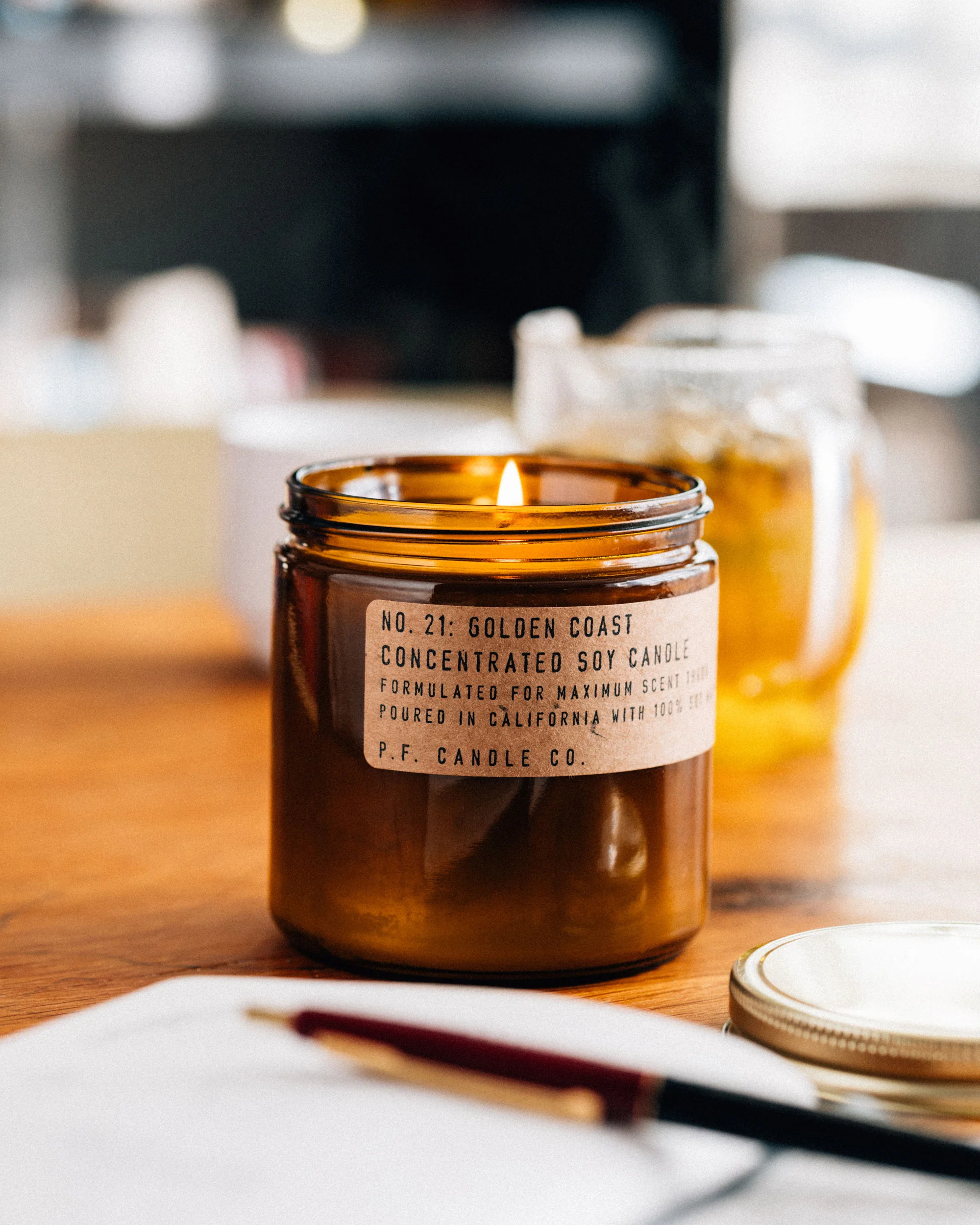 P.F. Candle Co. 12.5oz Large Concentrated Candle - Golden Coast - Image 2