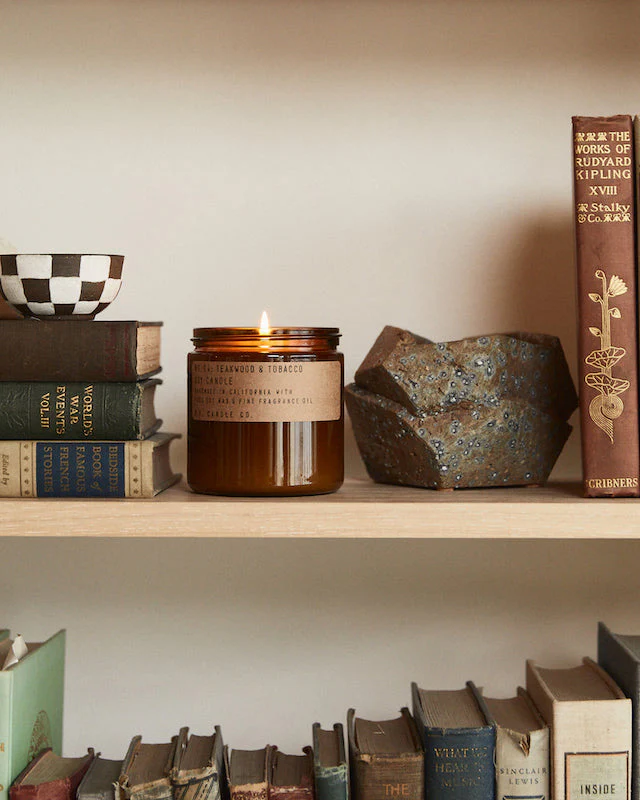P.F. Candle Co. 12.5oz Large Concentrated Candle - Teakwood & Tobacco - Image 2
