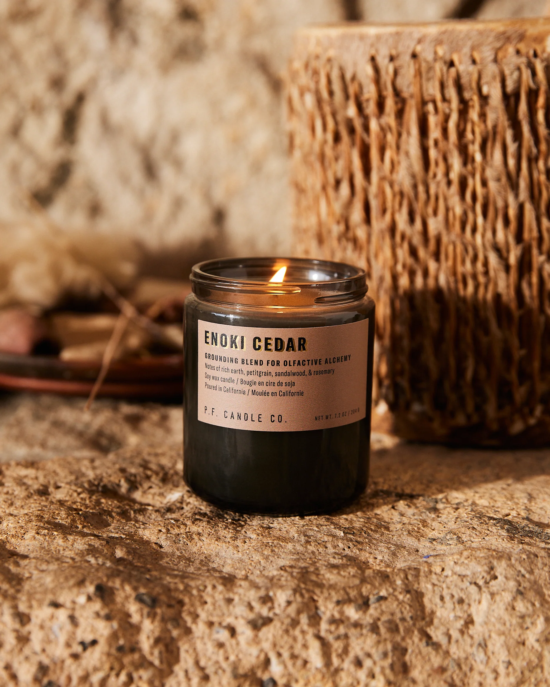 P.F. Candle Co. 7.2oz Alchemy Standard Jar Candle - Enoki Cedar - Image 3