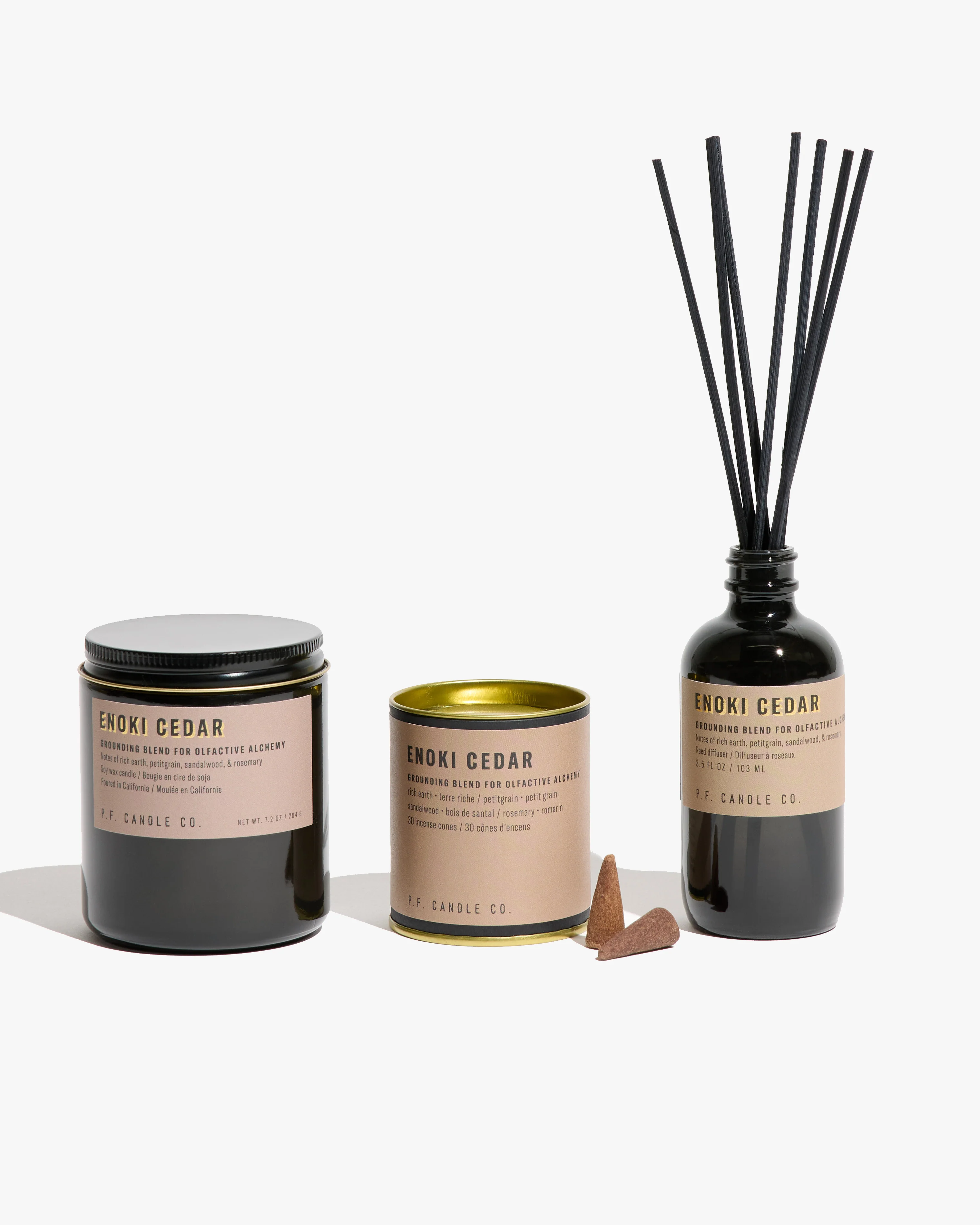 P.F. Candle Co. 7.2oz Alchemy Standard Jar Candle - Enoki Cedar - Image 8
