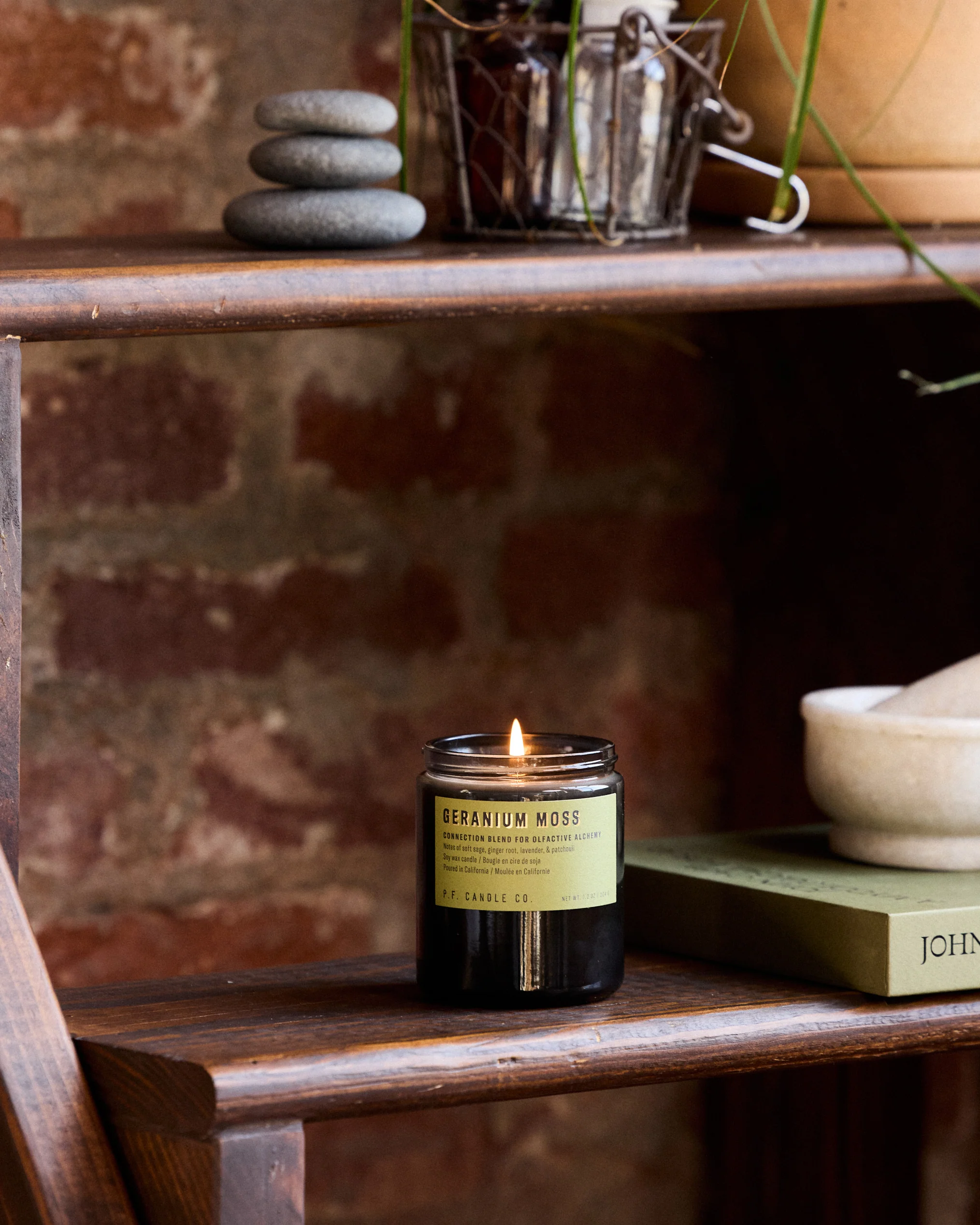 P.F. Candle Co. 7.2oz Alchemy Standard Jar Candle - Geranium Moss - Image 2