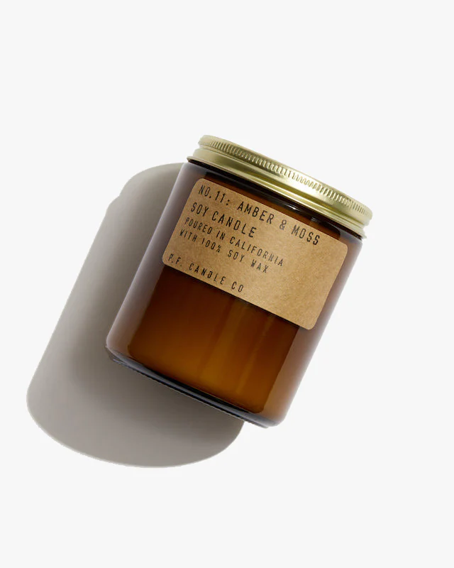 P.F. Candle Co. 7.2oz Standard Jar Candle - Amber & Moss