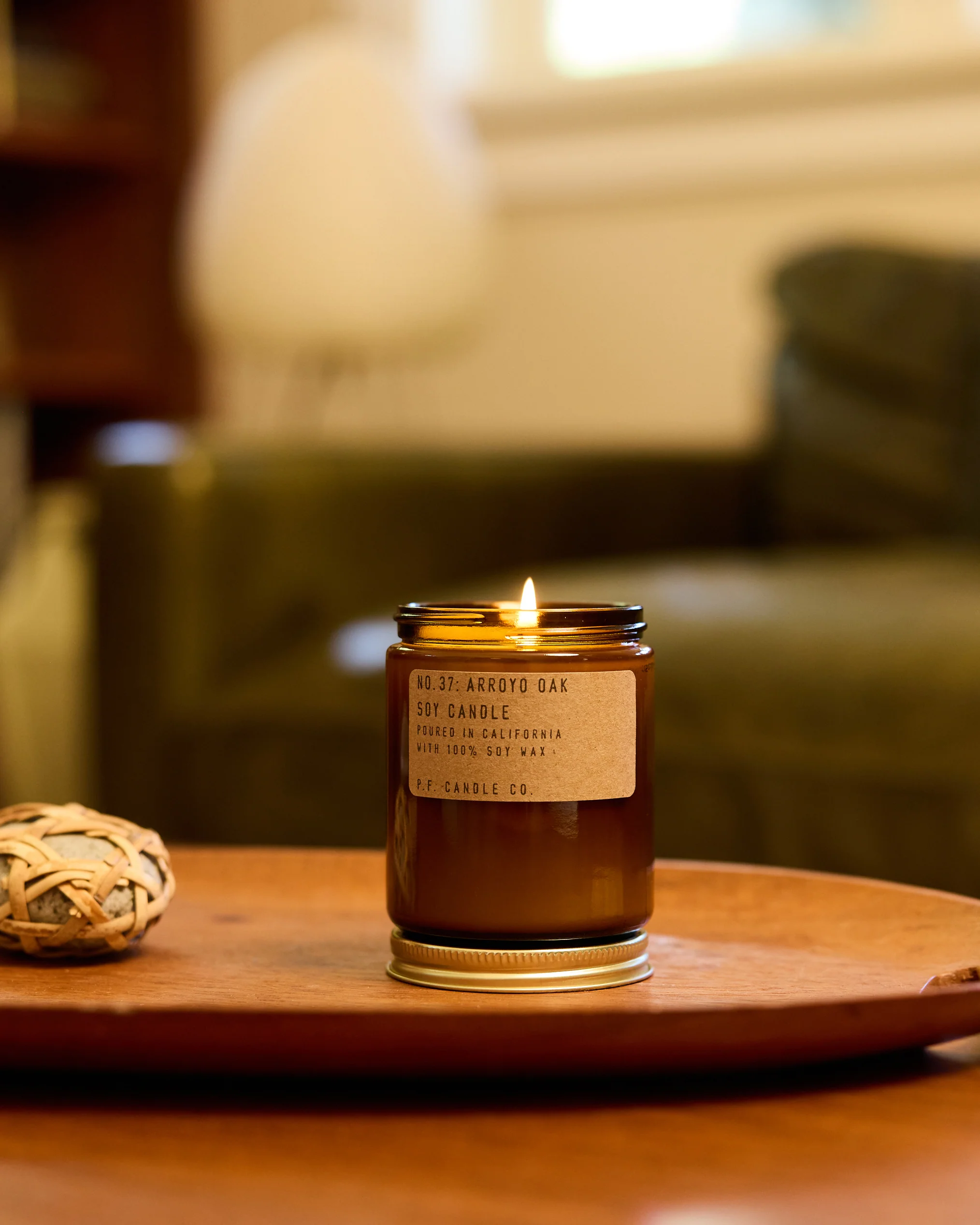P.F. Candle Co. 7.2oz Standard Jar Candle - Arroyo Oak - Image 2
