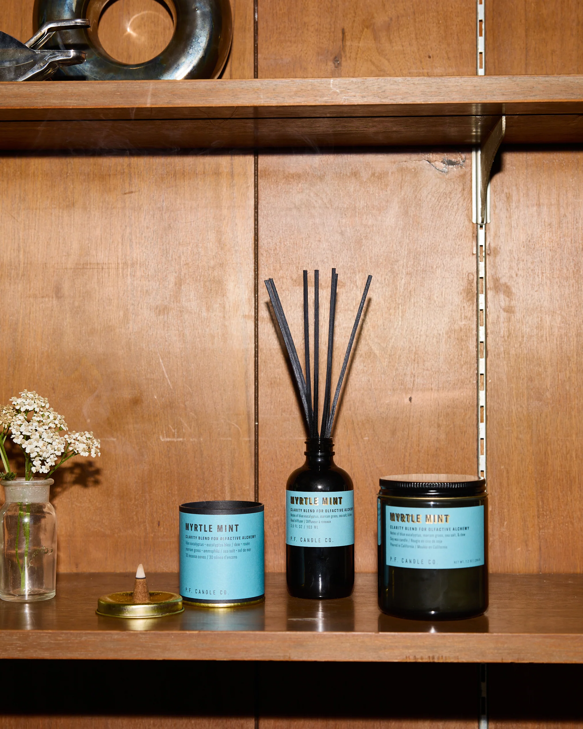 P.F. Candle Co. Alchemy Reed Diffuser - Myrtle Mint - Image 4