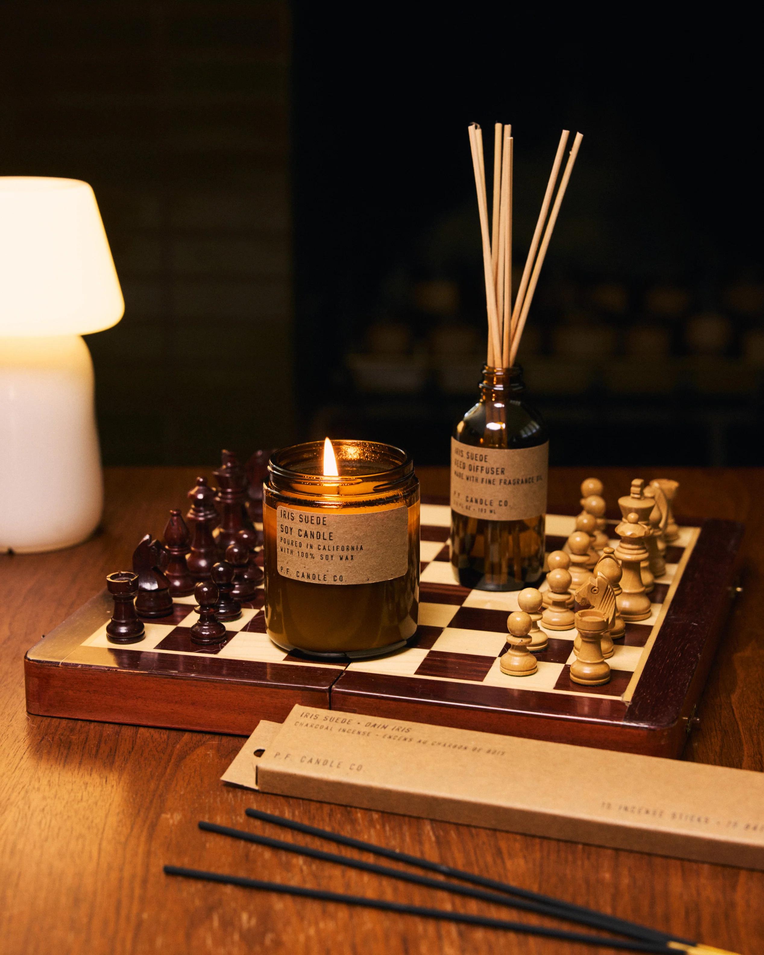 P.F. Candle Co. Reed Diffuser - Iris Suede - Image 5