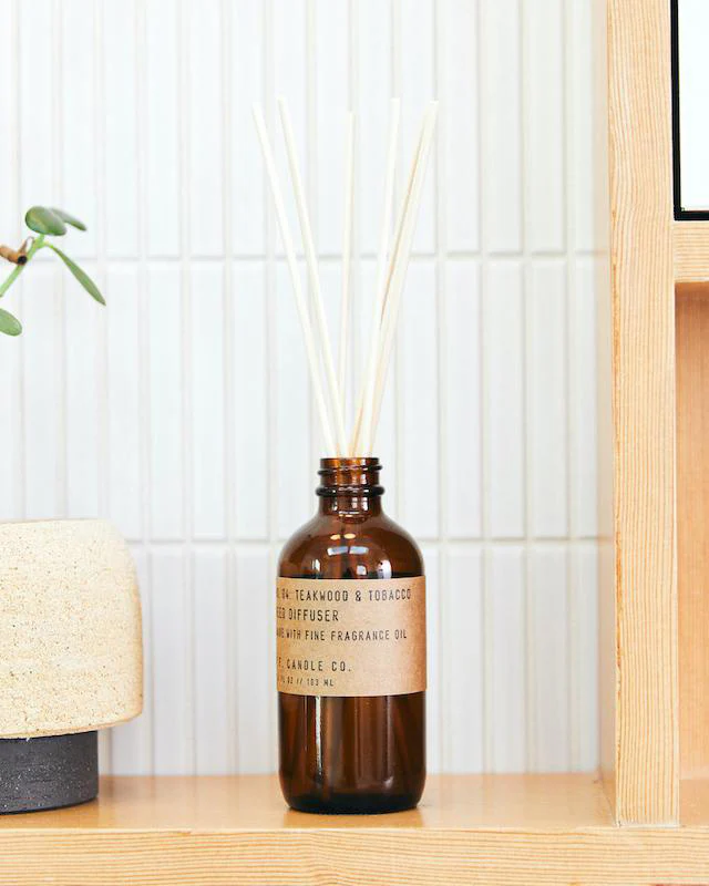 P.F. Candle Co. Reed Diffuser - Teakwood & Tobacco - Image 2