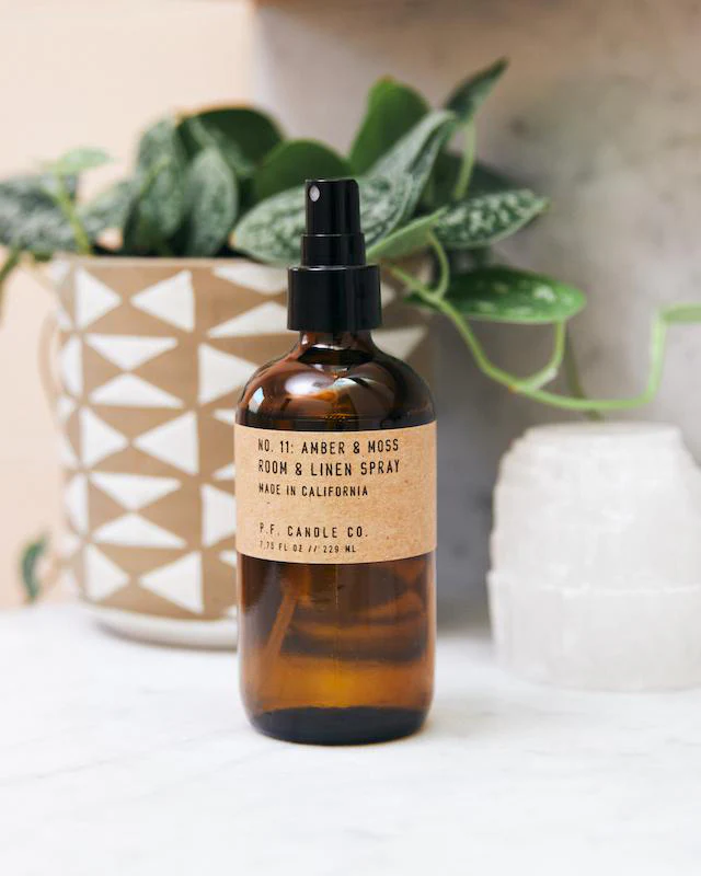 P.F. Candle Co. Room & Linen Spray Large - Amber & Moss - Image 2