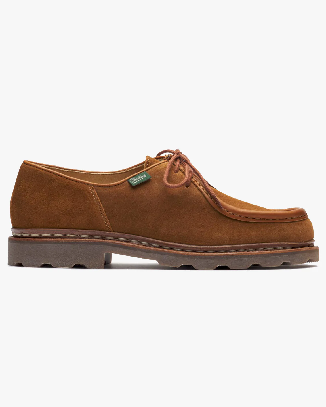 Paraboot Michael Piped Seam Derby Shoe - Velours Whisky / Marche Noix - Image 6