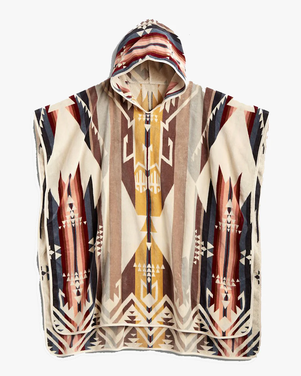 Pendleton Adult Jacquard Hooded Towel - White Sands Tan - Image 2