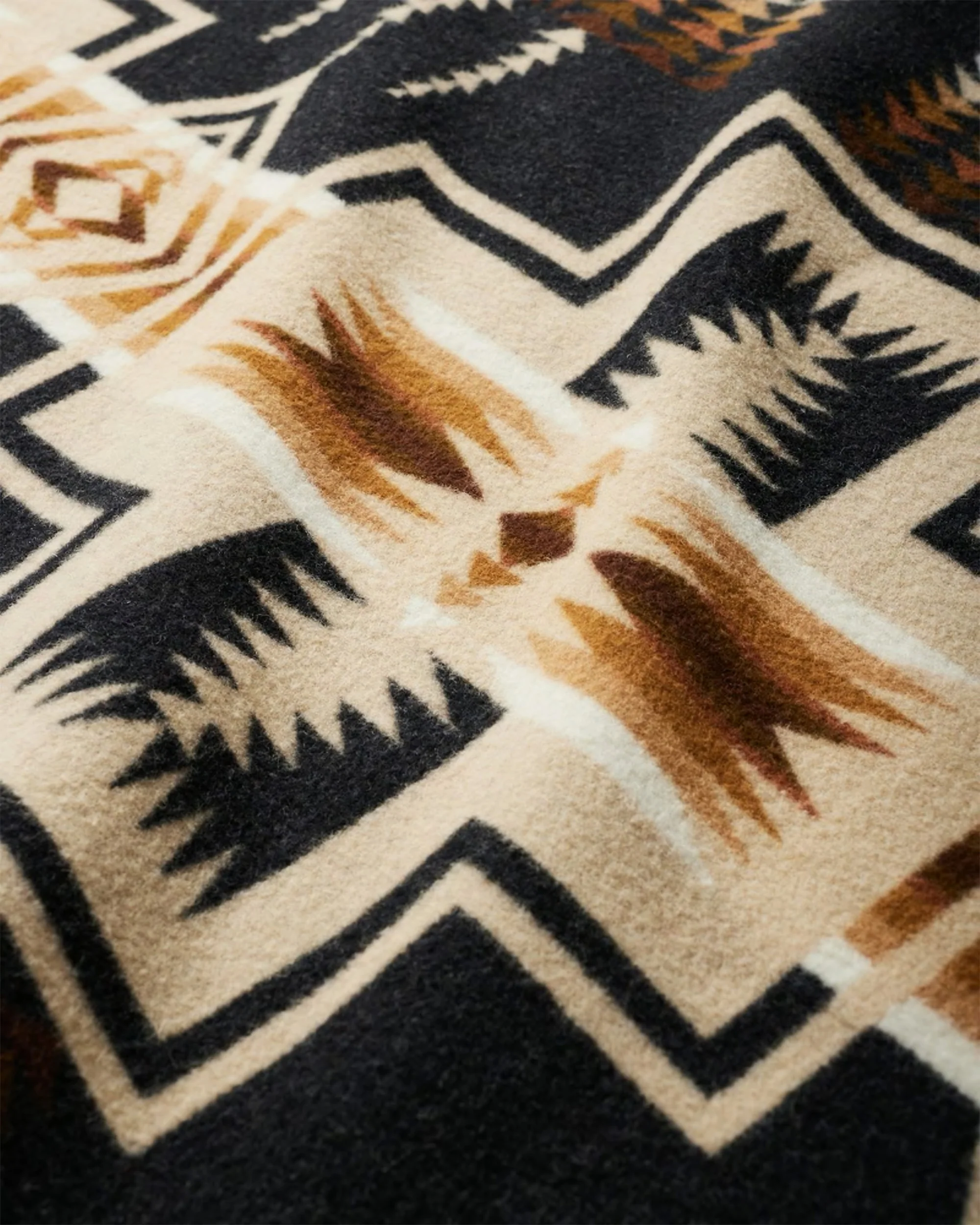 Pendleton Napped Jacquard Wool Robe Blanket - Harding Oxford - Image 6