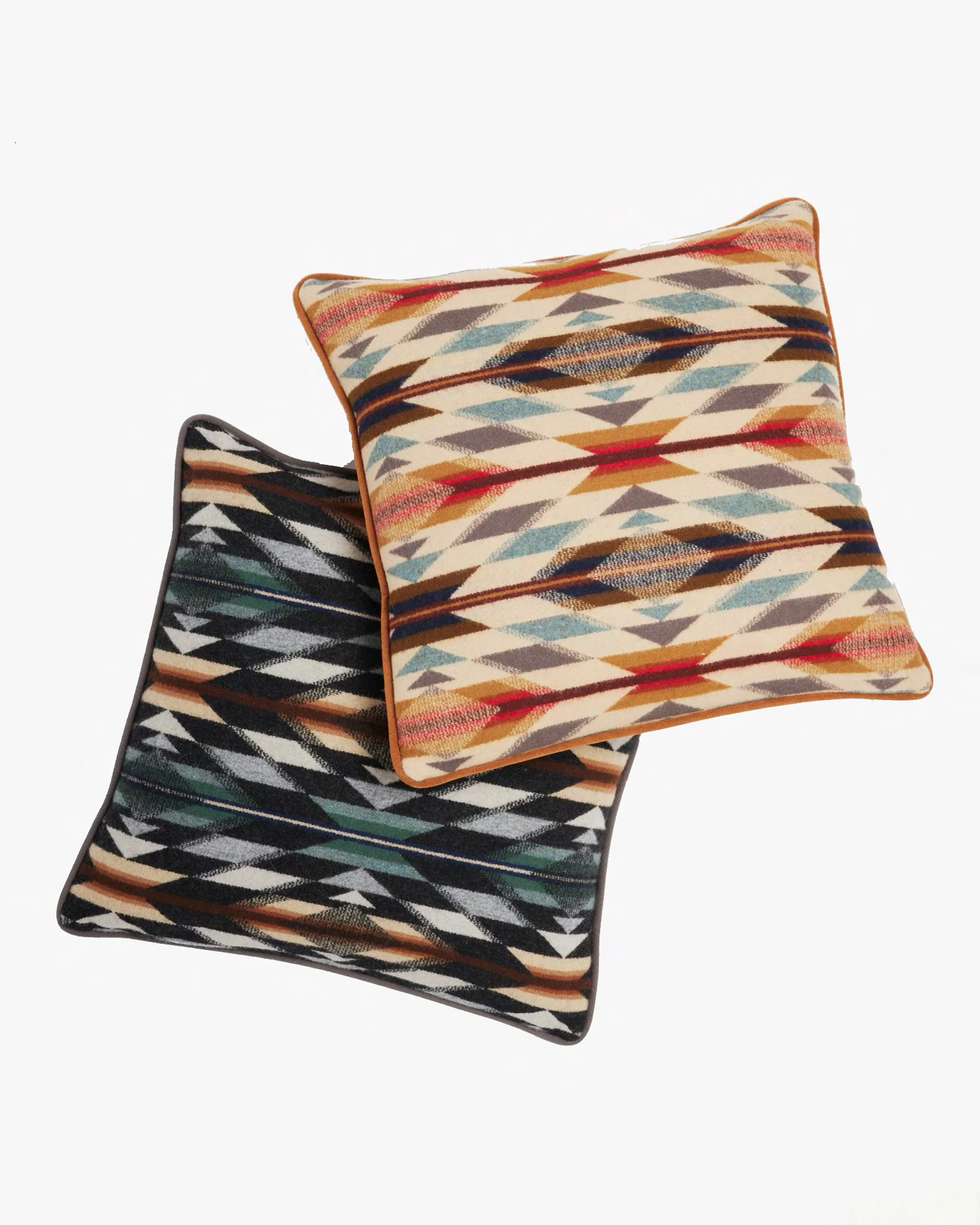 Pendleton Jacquard 18x18 Wool Pillow - Wyeth Trail Oxford - Image 4