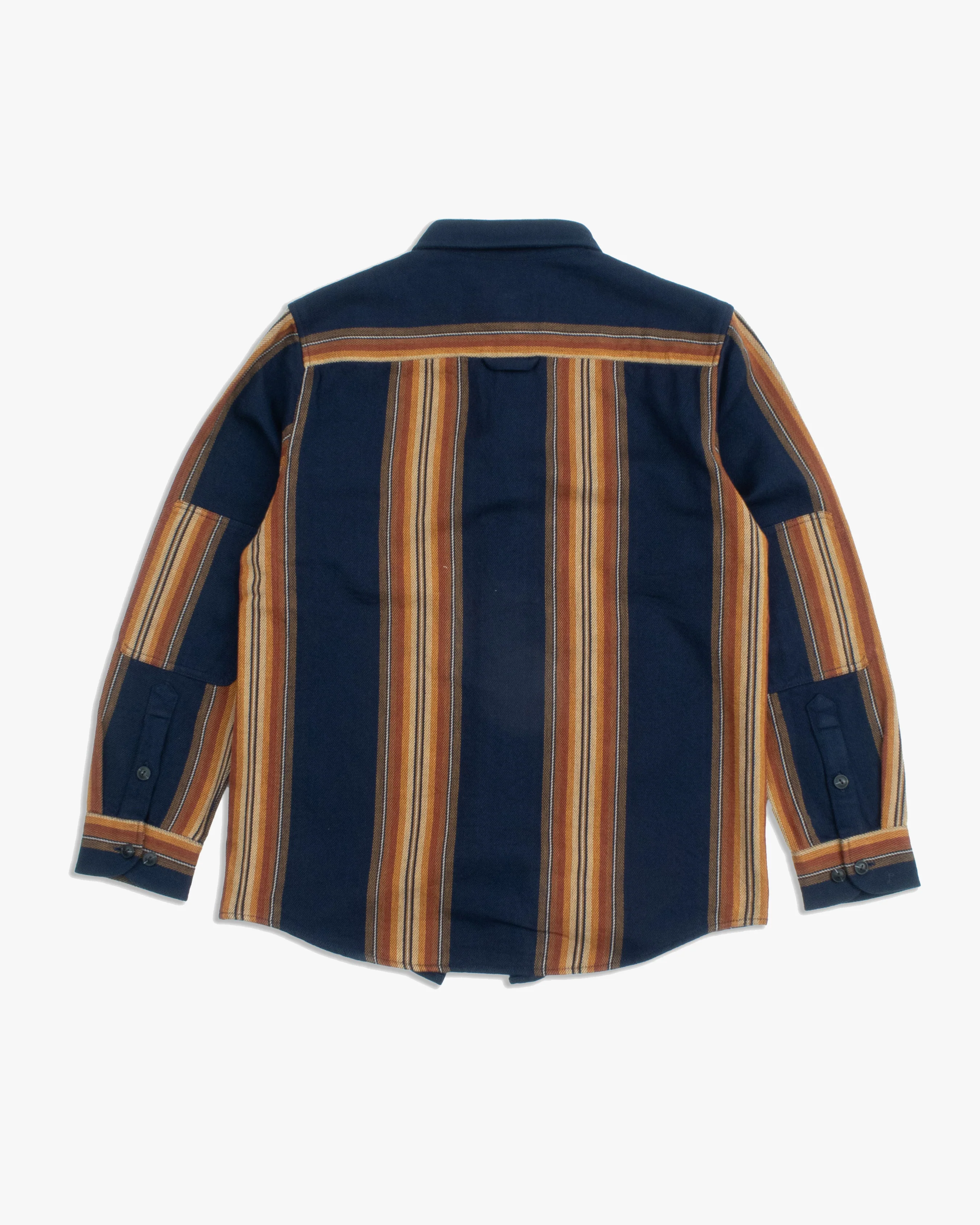 Pendleton Weston Flannel Shirt - Navy Multi Stripe - Image 5