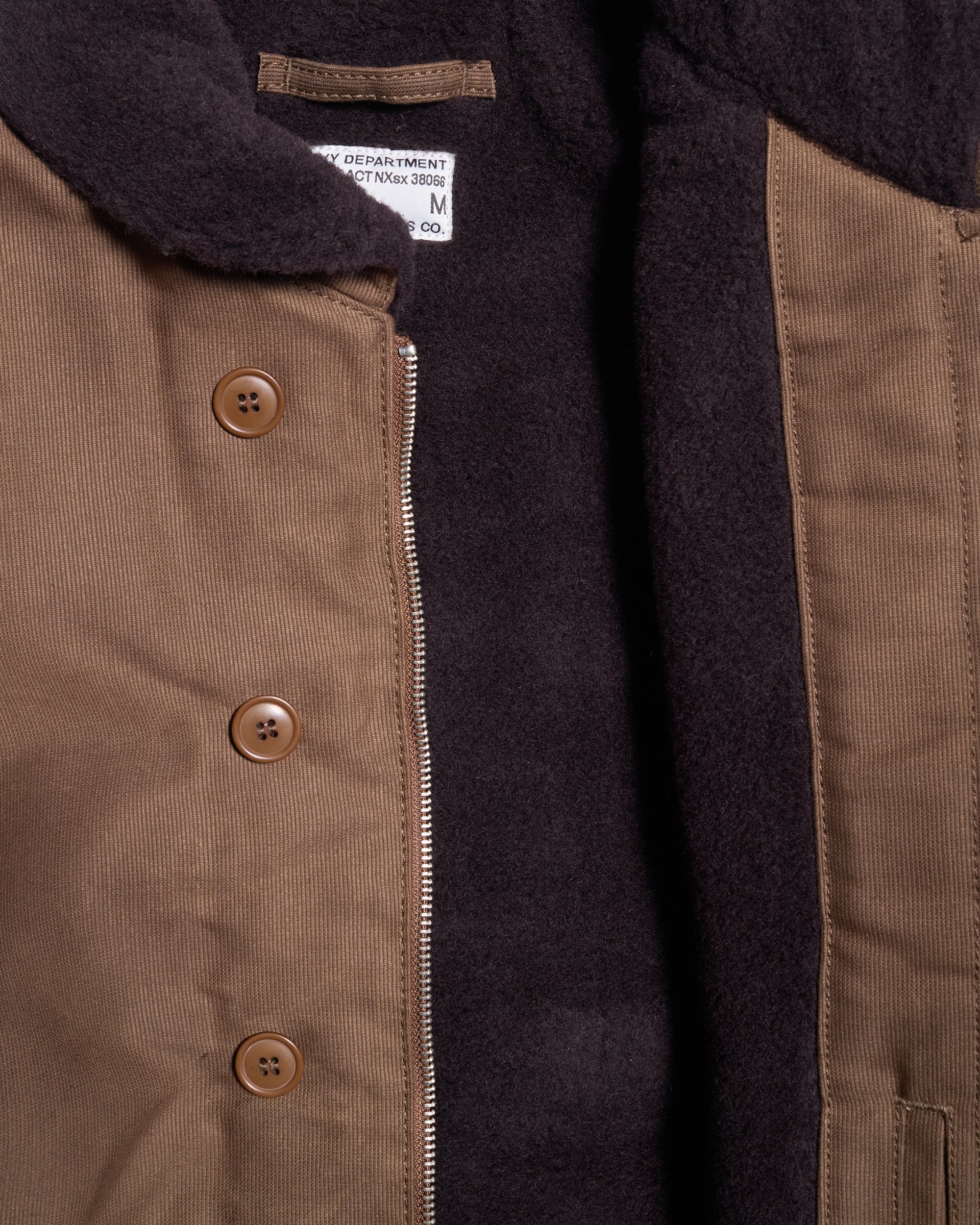 Pike Brothers 1944 N1 Deck Jacket - Waxed Khaki - Image 7