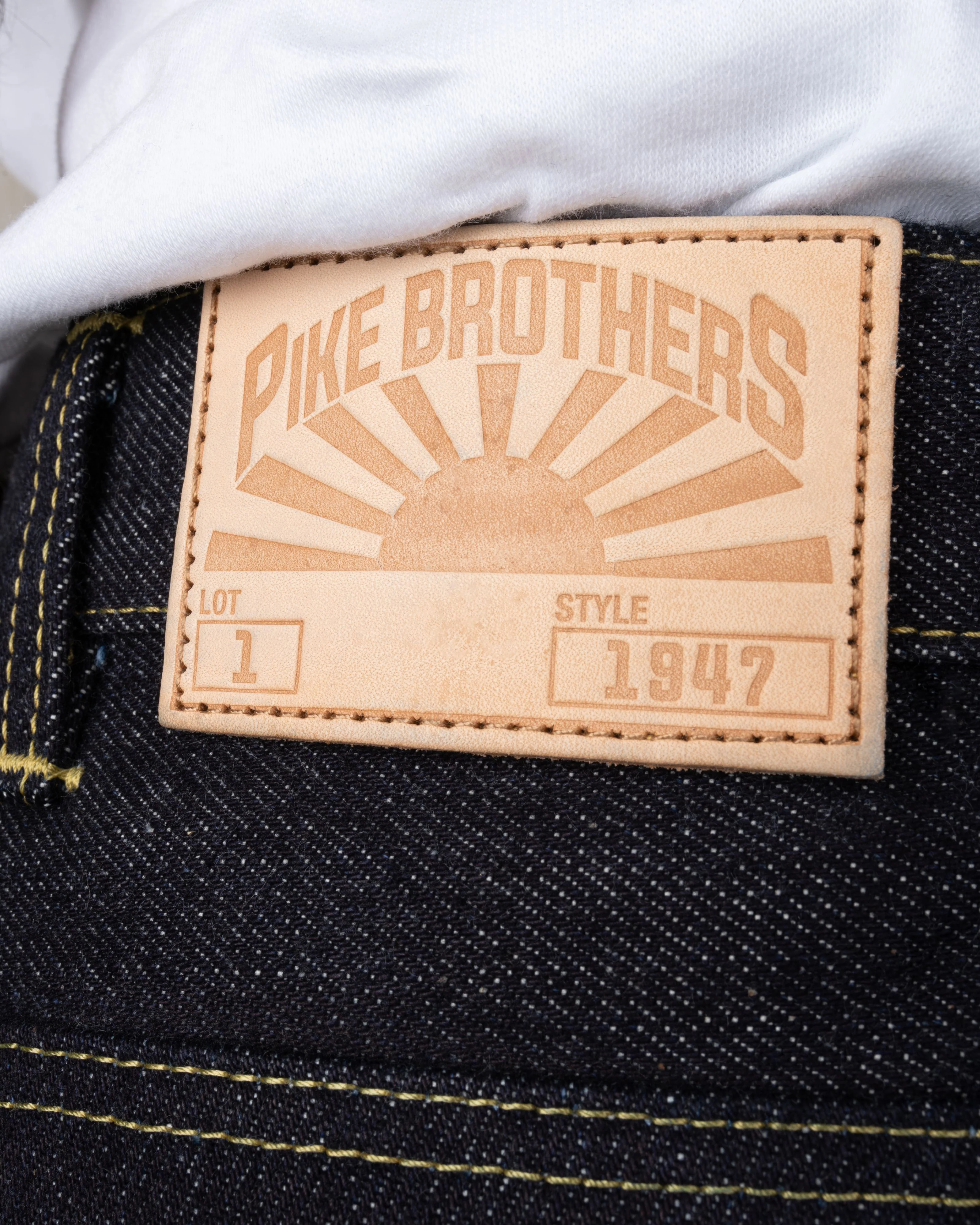 Pike Brothers 1947 Roamer Pant Relaxed Tapered Mens Jeans - 21oz Selvedge Indigo - Image 10