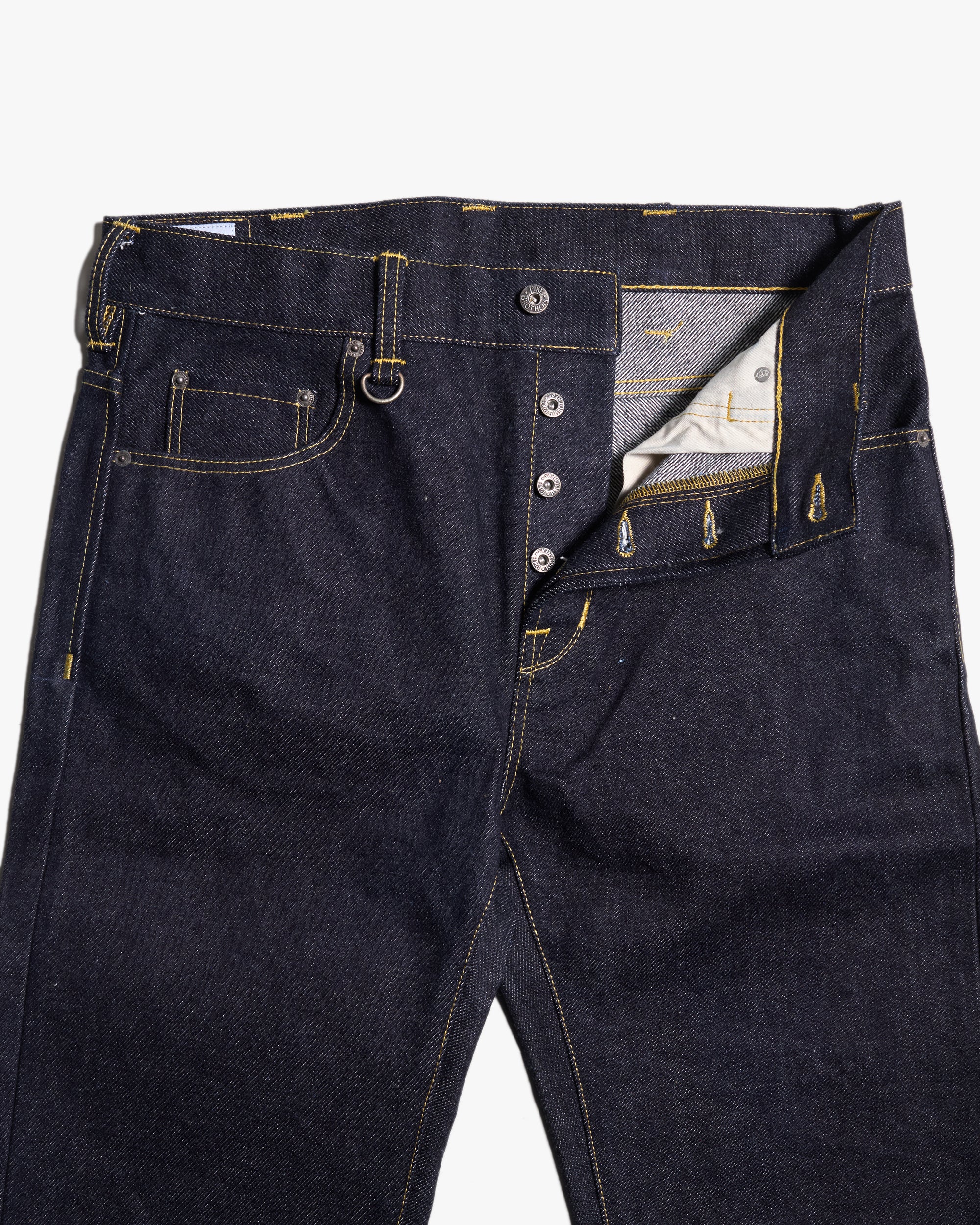 Pike Brothers 1947 Roamer Pant Relaxed Tapered Mens Jeans - 21oz Selvedge Indigo - Image 14