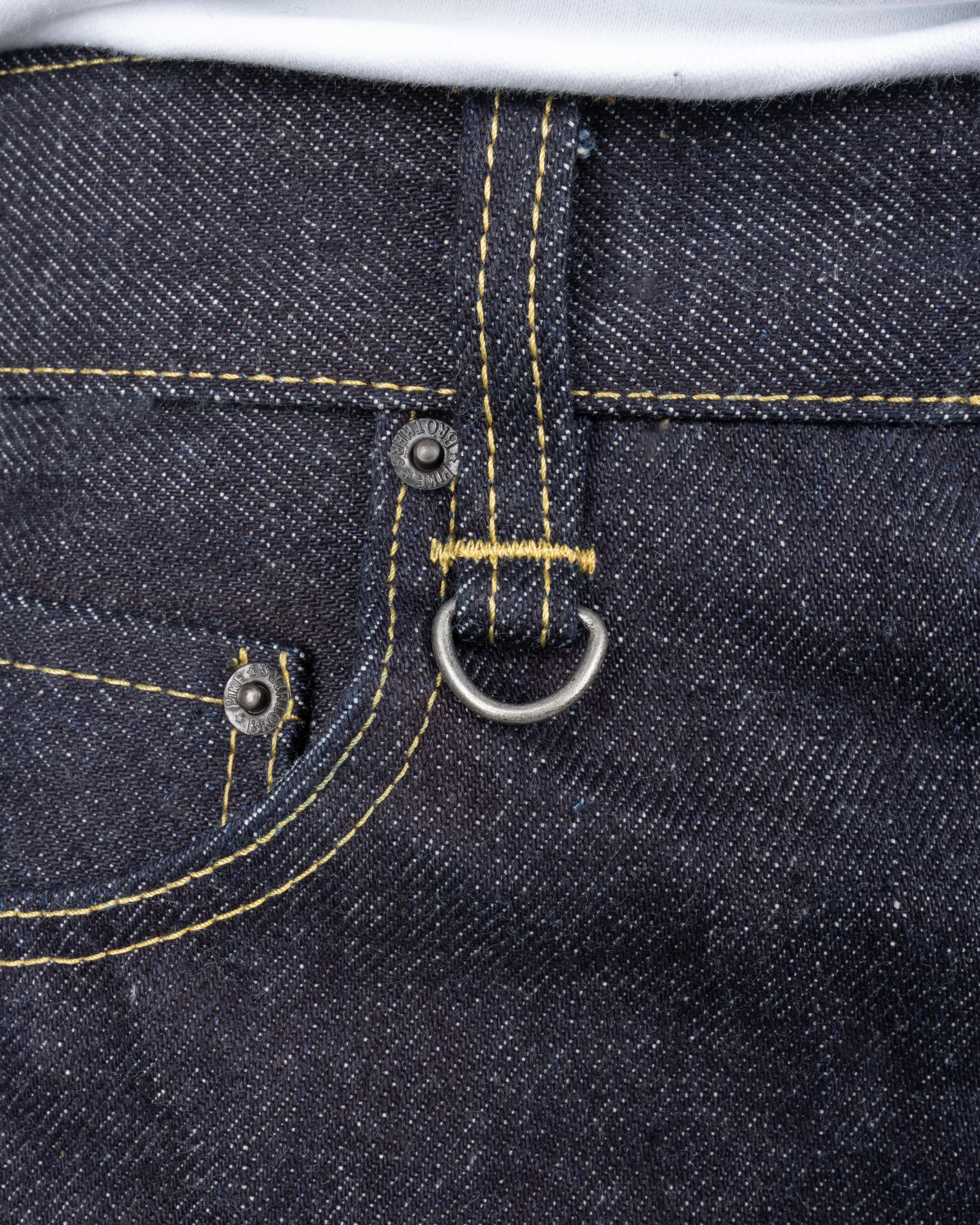 Pike Brothers 1947 Roamer Pant Relaxed Tapered Mens Jeans - 21oz Selvedge Indigo - Image 8