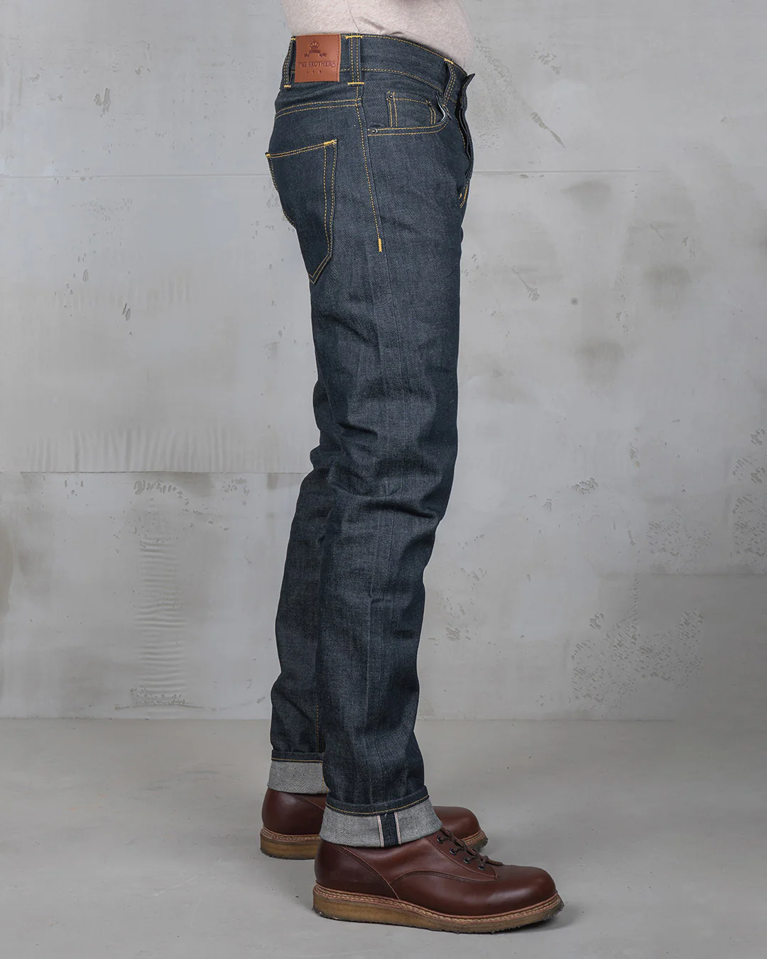 Pike Brothers 1963 Roamer Pant Slim Fit Mens Jeans - 11oz Selvedge Metal - Image 5