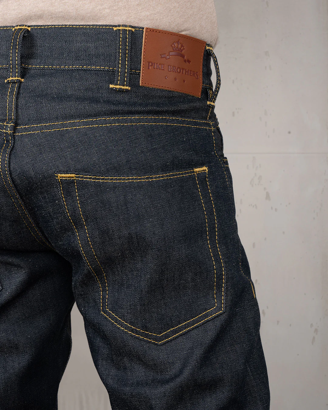 Pike Brothers 1963 Roamer Pant Slim Fit Mens Jeans - 11oz Selvedge Metal - Image 8
