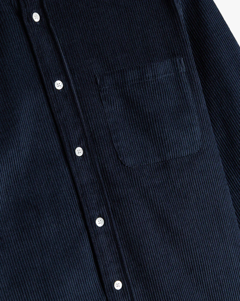 Portuguese Flannel Lobo 2.0 Corduroy Shirt - Navy - Image 4