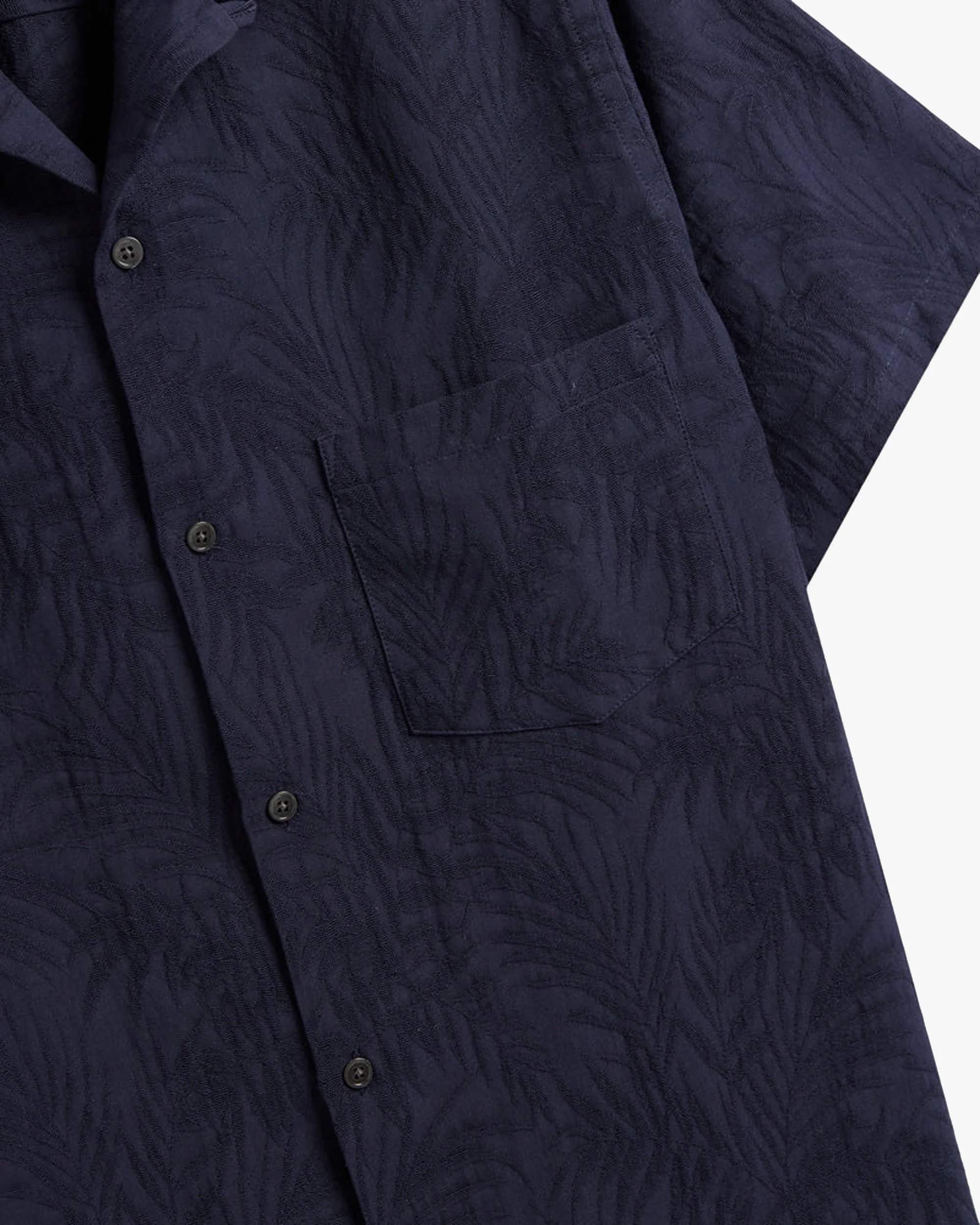 Portuguese Flannel Palm Shirt - Navy - Image 4